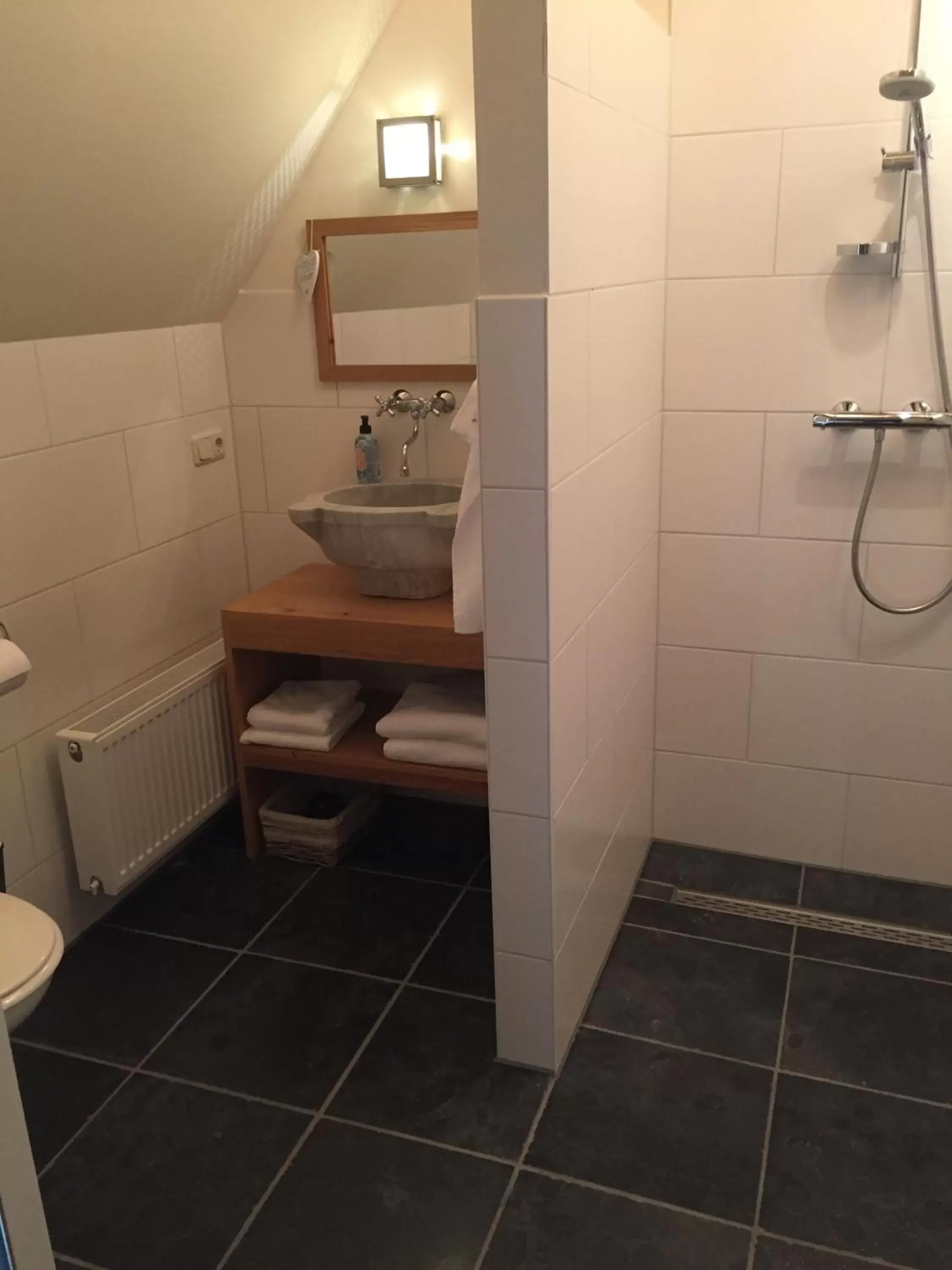 Bathroom in B&B Idylle aan Zee incl 2 Wellnessstudios