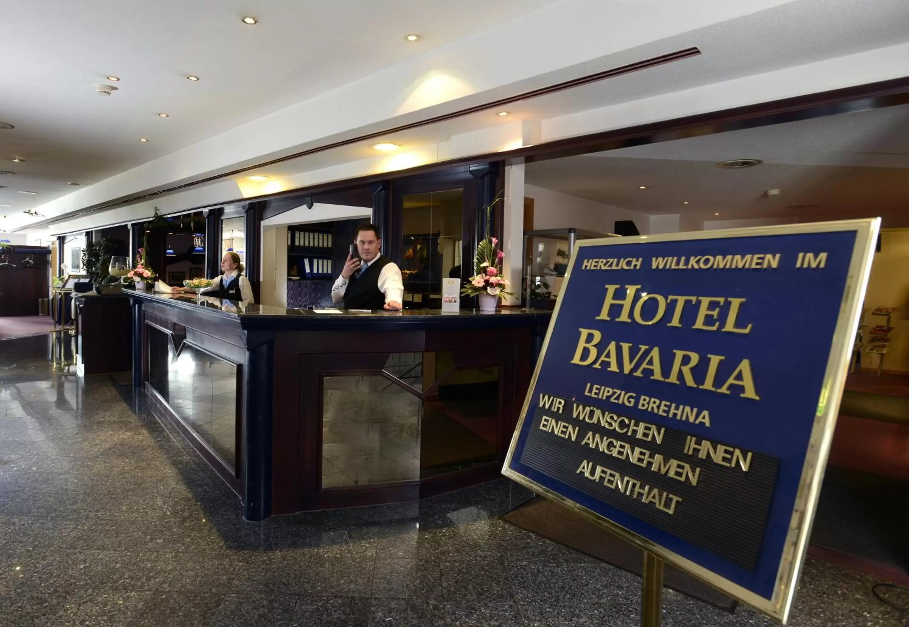 Lobby or reception in Hotel Bavaria Brehna
