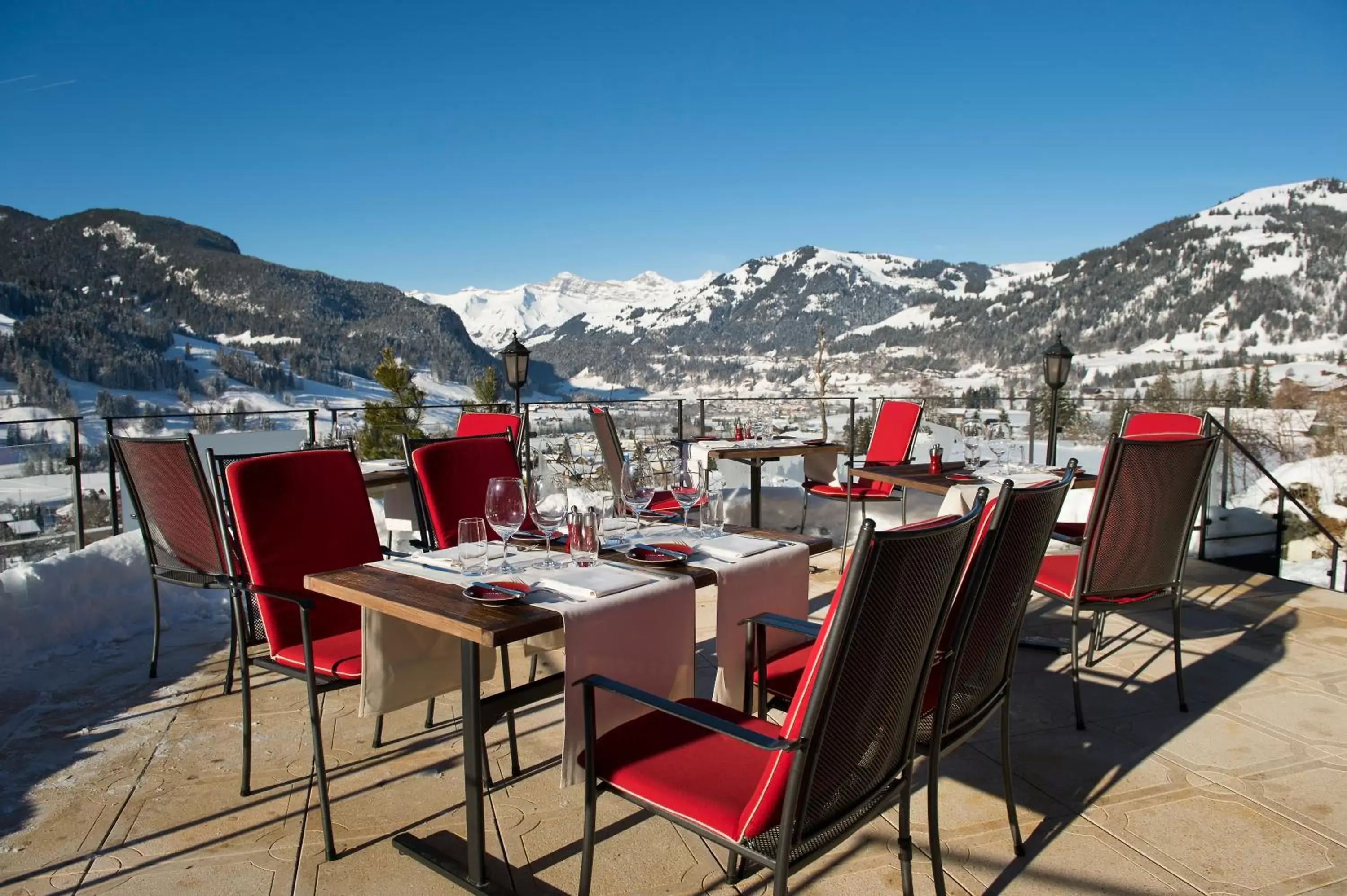 Balcony/Terrace, Mountain View in Geniesserhotel Le Grand Chalet