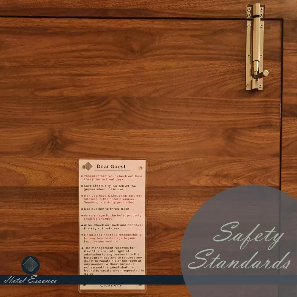 Logo/Certificate/Sign in Hotel ESSENCE