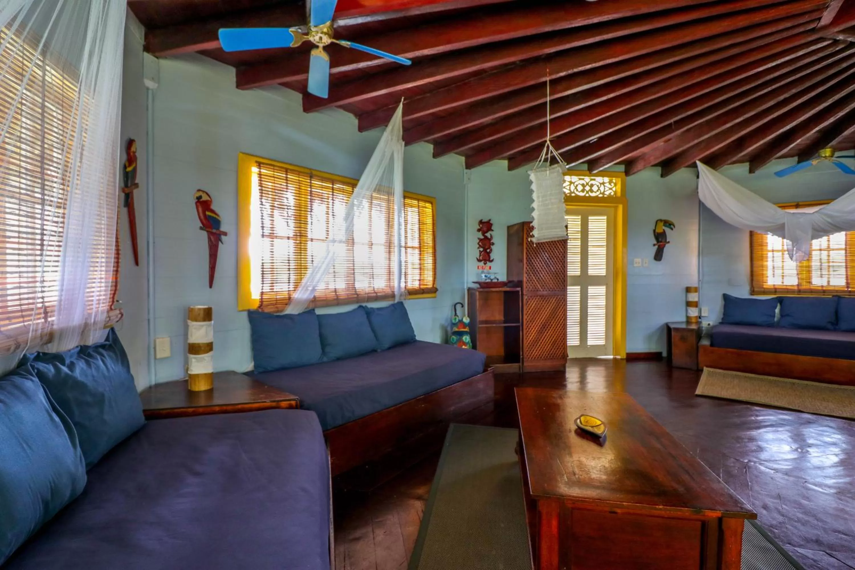 Living room in Punta Caracol Acqua Lodge