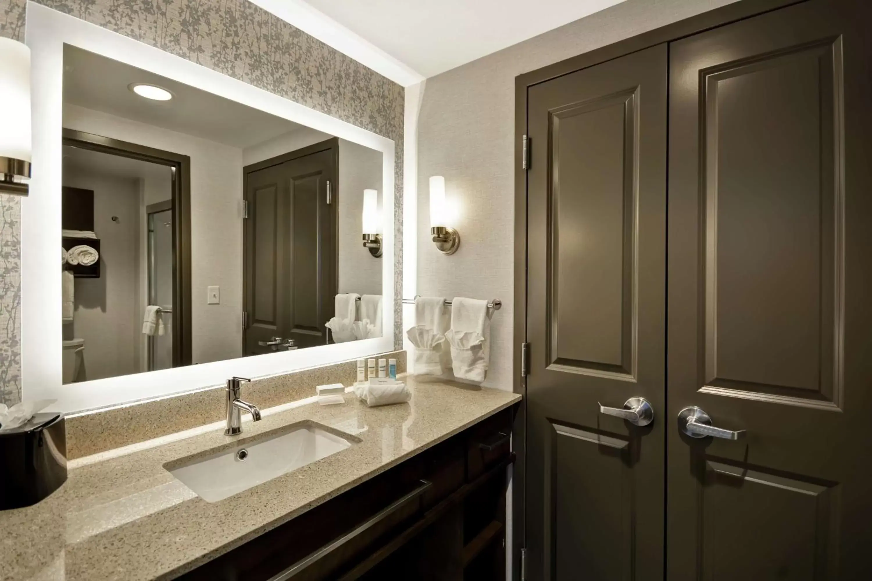 Bathroom in Homewood Suites By Hilton Warren Detroit