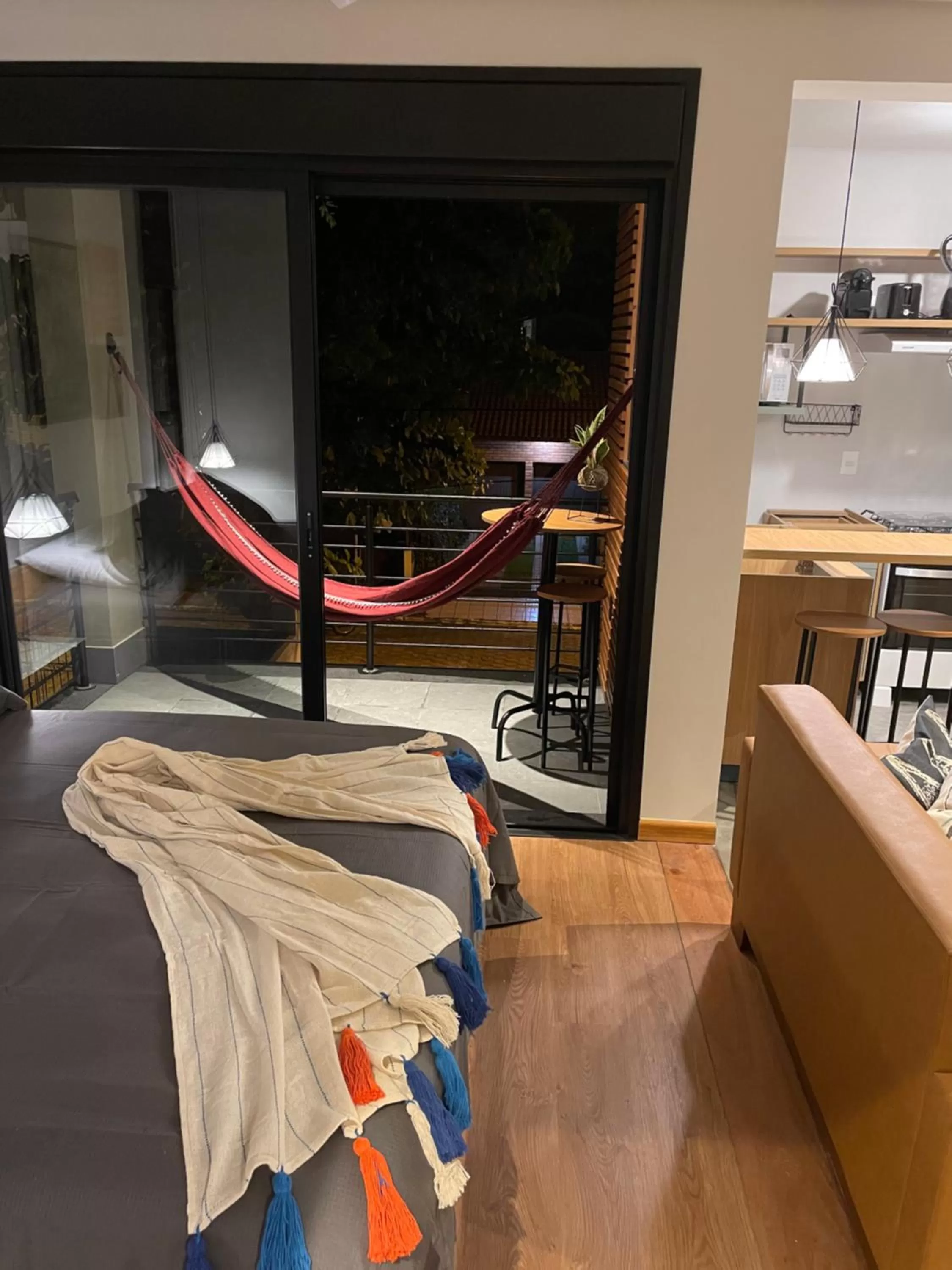 View (from property/room), Bed in Hospedaria da Lagoa