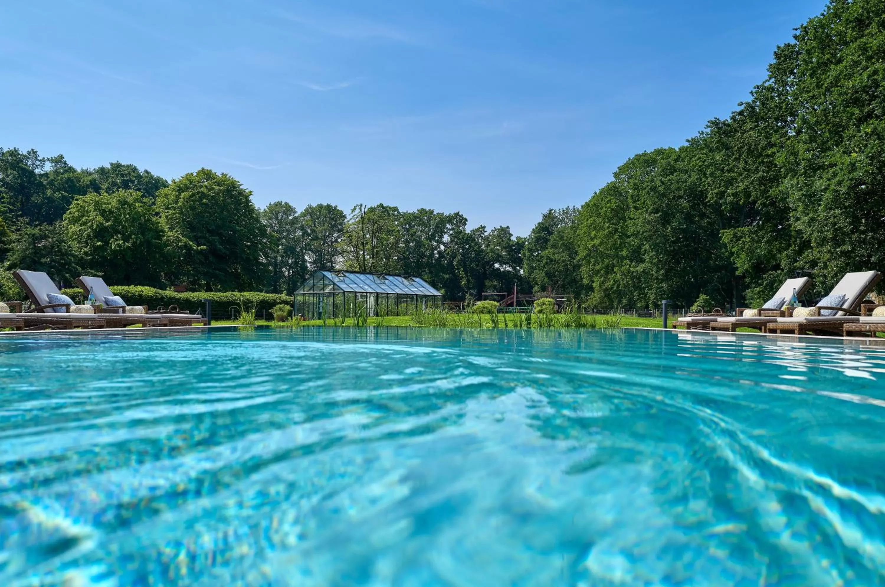 Swimming pool in Romantik Hotel Jagdhaus Eiden am See