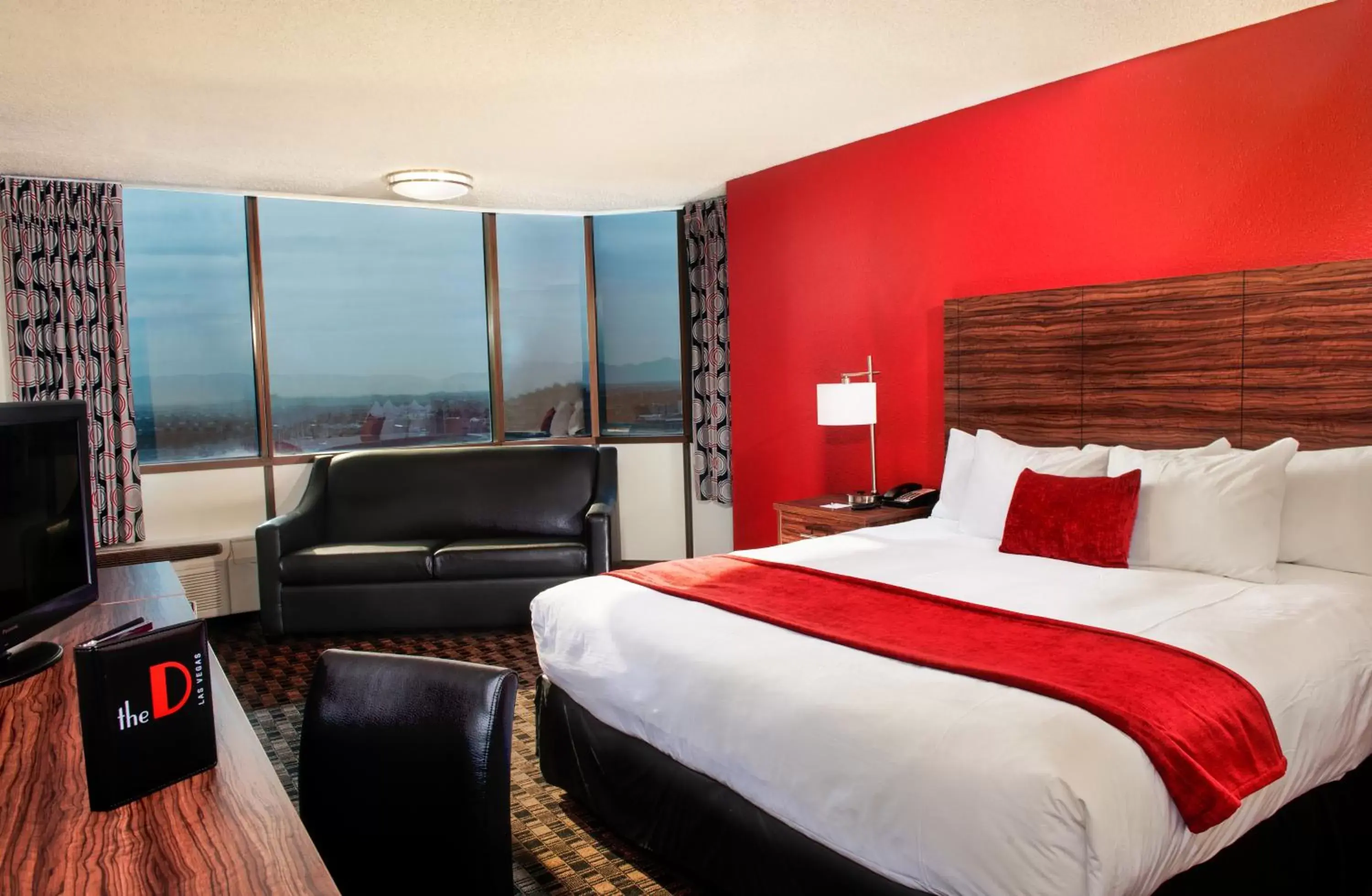 Seating area, Bed in The D Las Vegas Seating area, Bed in The D Las Vegas