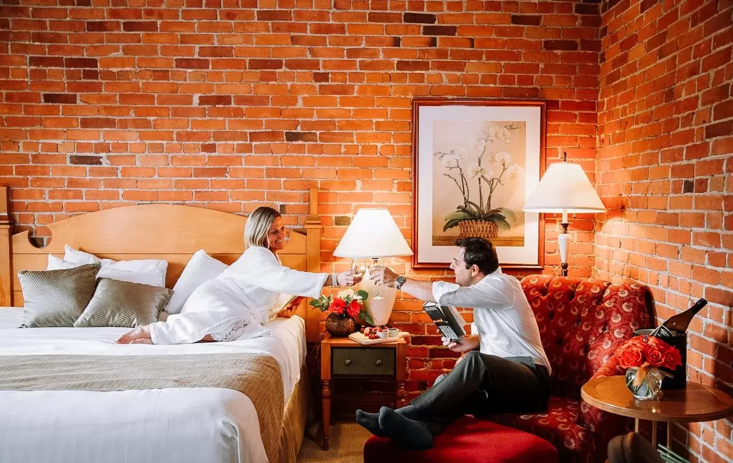 Bed in St. Eugene Golf Resort & Casino Bed in St. Eugene Golf Resort & Casino