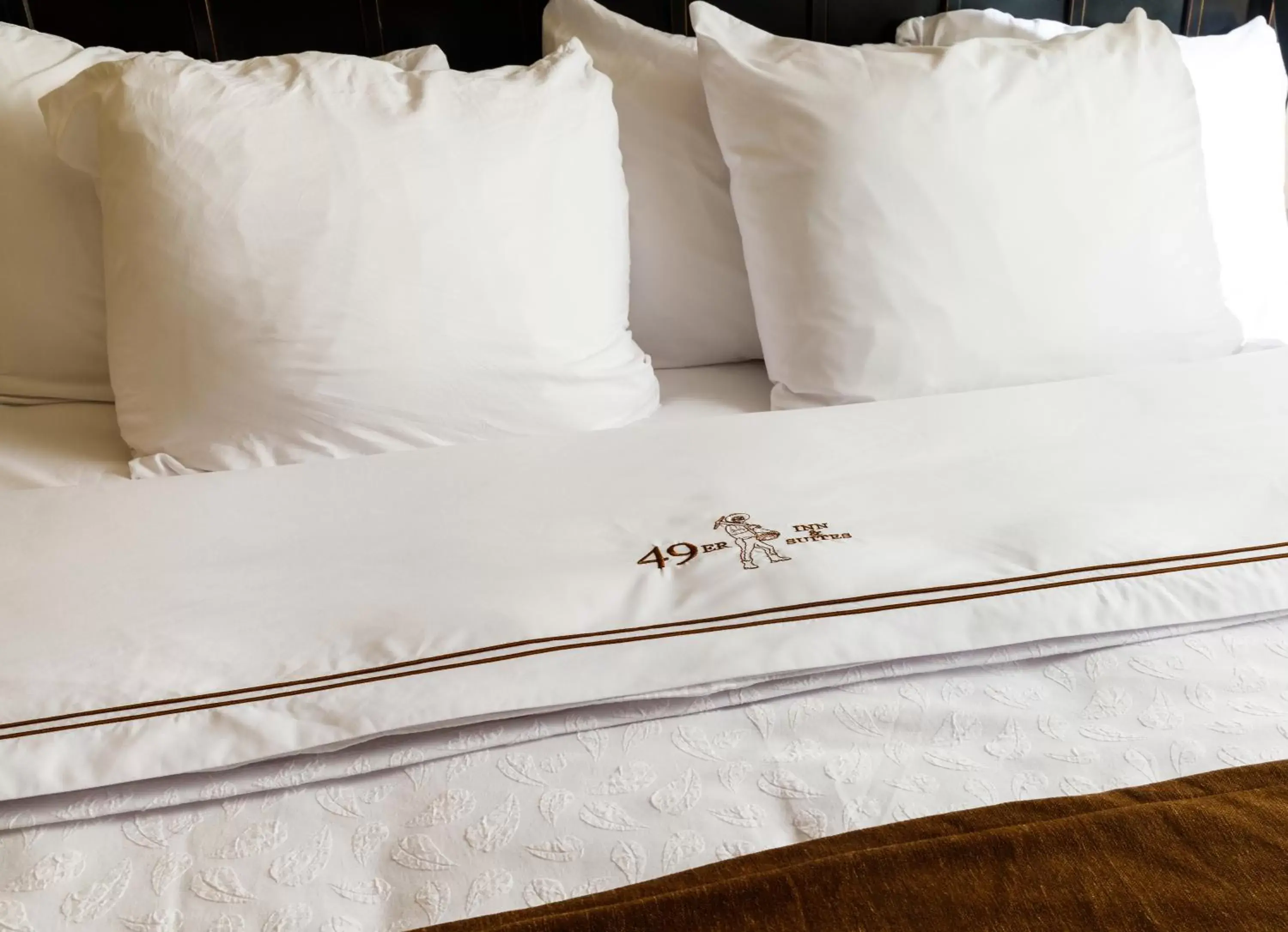 Decorative detail, Bed in 49'er Inn & Suites
