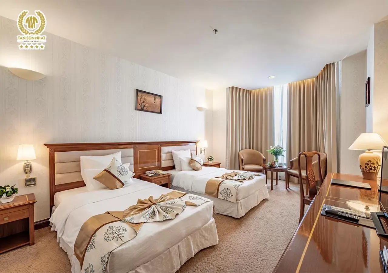 Deluxe Twin Room in Tan Son Nhat Saigon Hotel Deluxe Twin Room in Tan Son Nhat Saigon Hotel