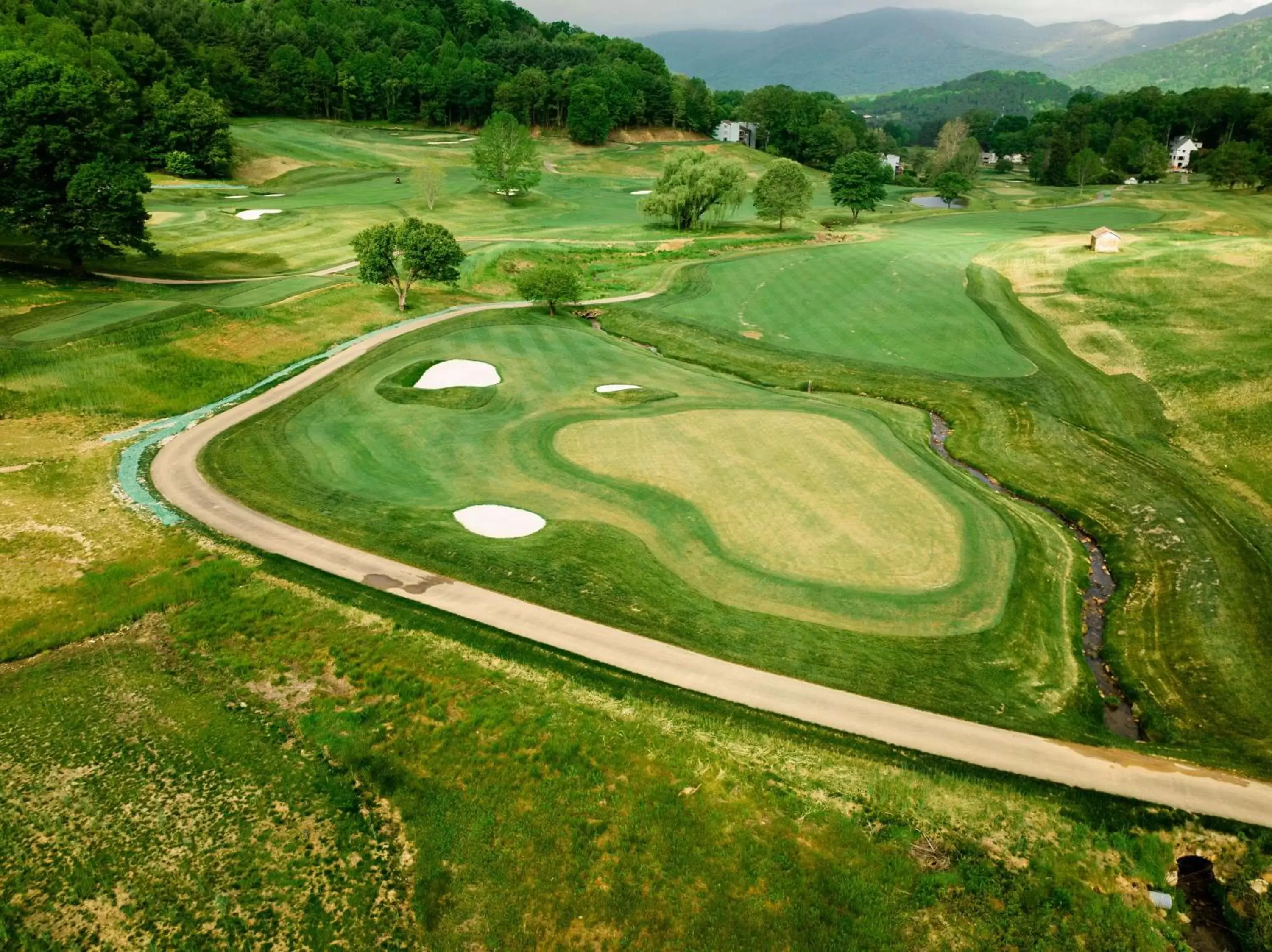 Golfcourse, Bird's-eye View in Waynesville Inn & Golf Club, Trademark Collection by Wyndham