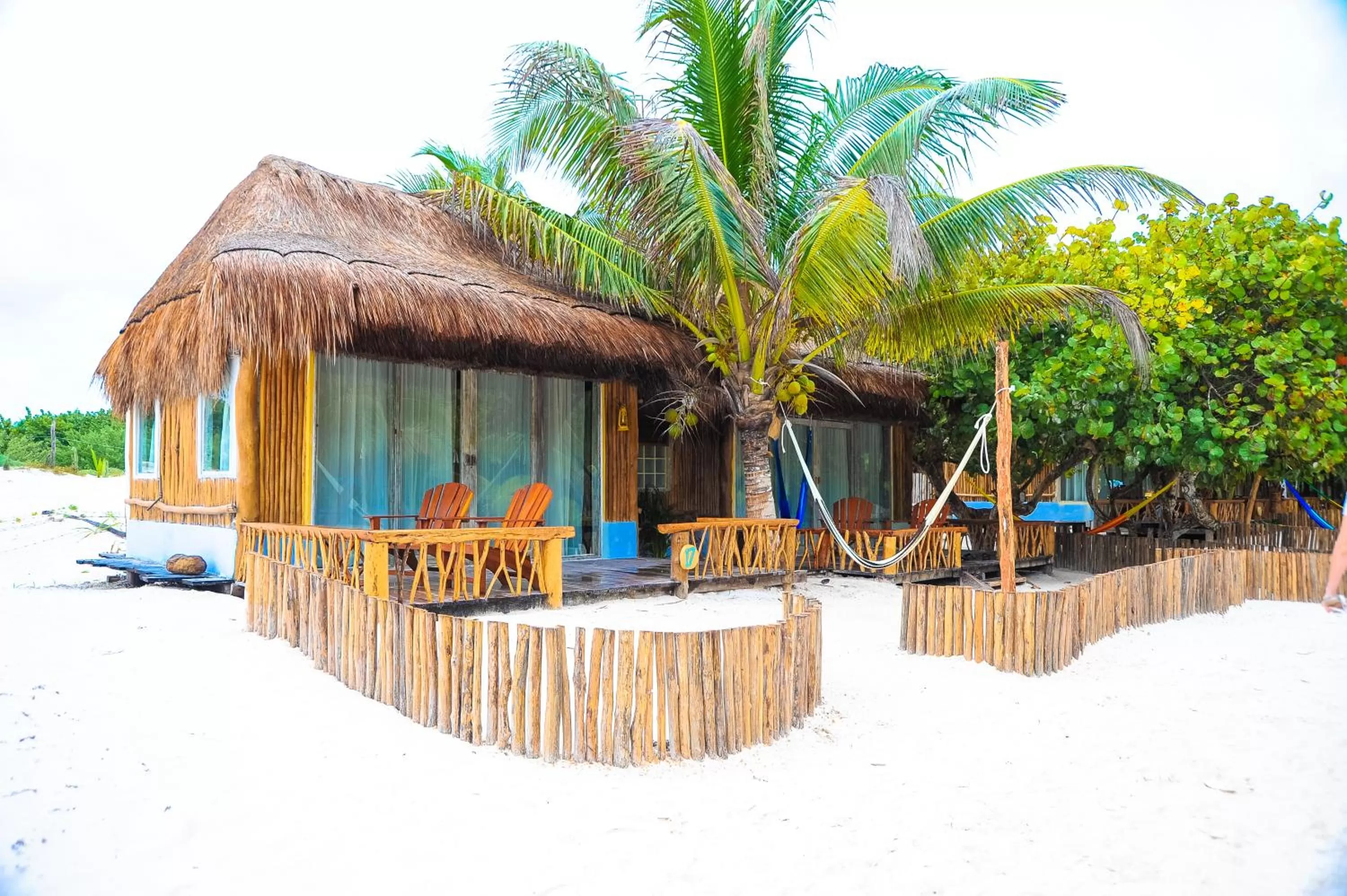 Facade/entrance in Villa Pescadores Tulum-Beachfront hotel by Ahau Collection