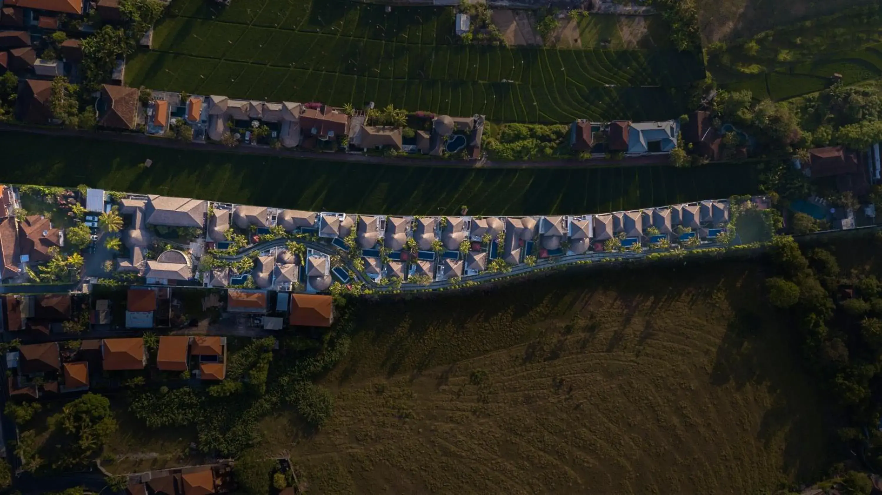 Bird's eye view, Bird's-eye View in The Bidadari Villas and Spa