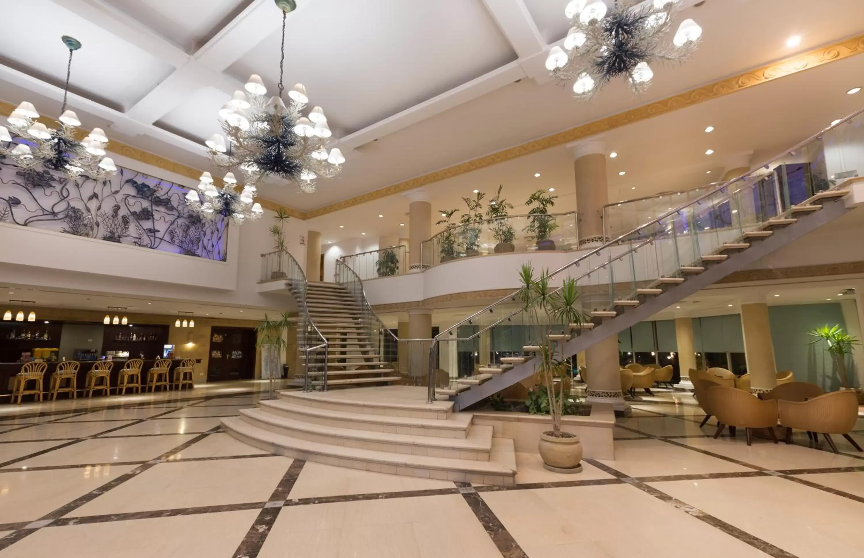 Lobby or reception, Lounge/Bar in Naama Bay Hotel & Resort