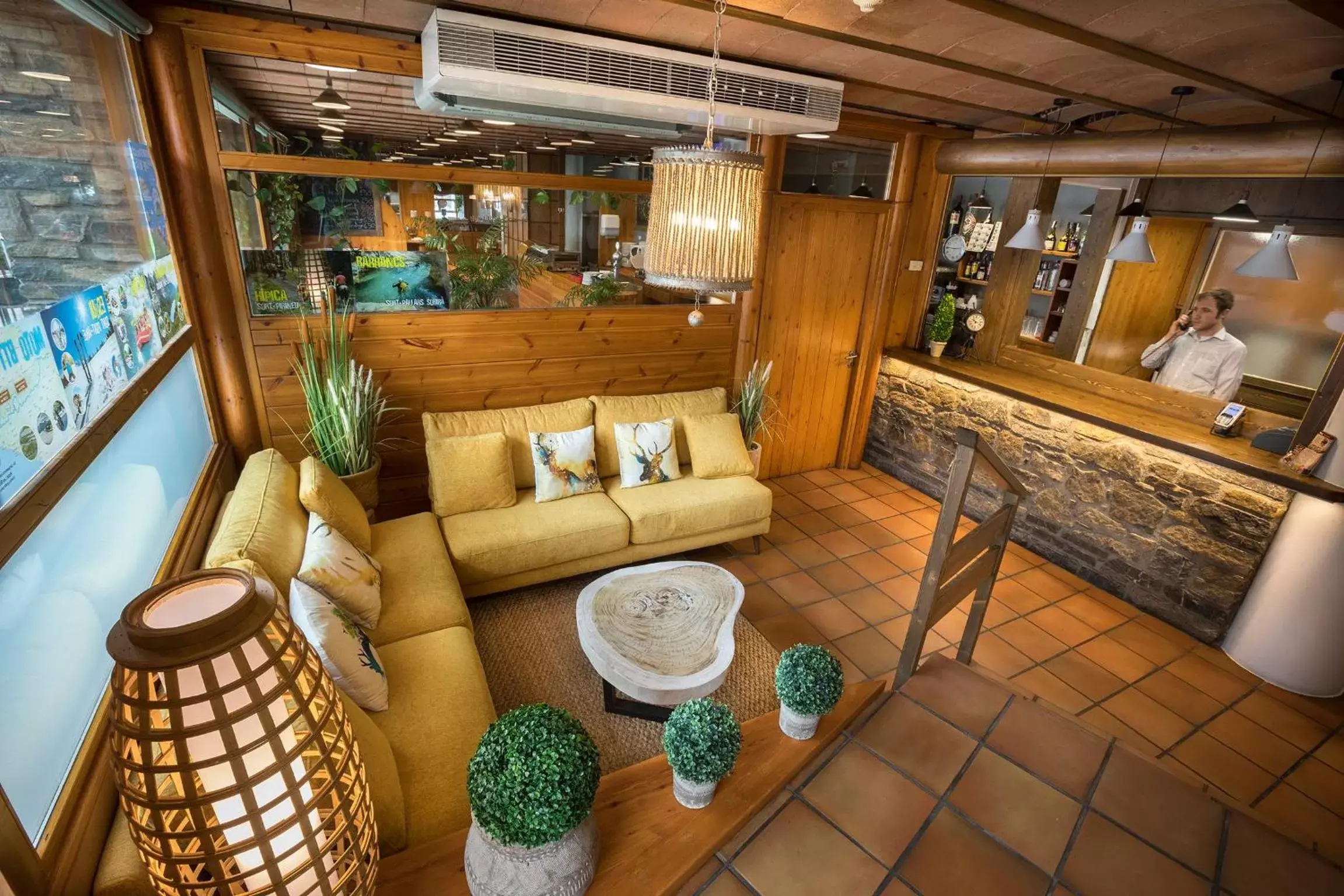 Living room in Hotel Restaurant Les Brases Living room in Hotel Restaurant Les Brases