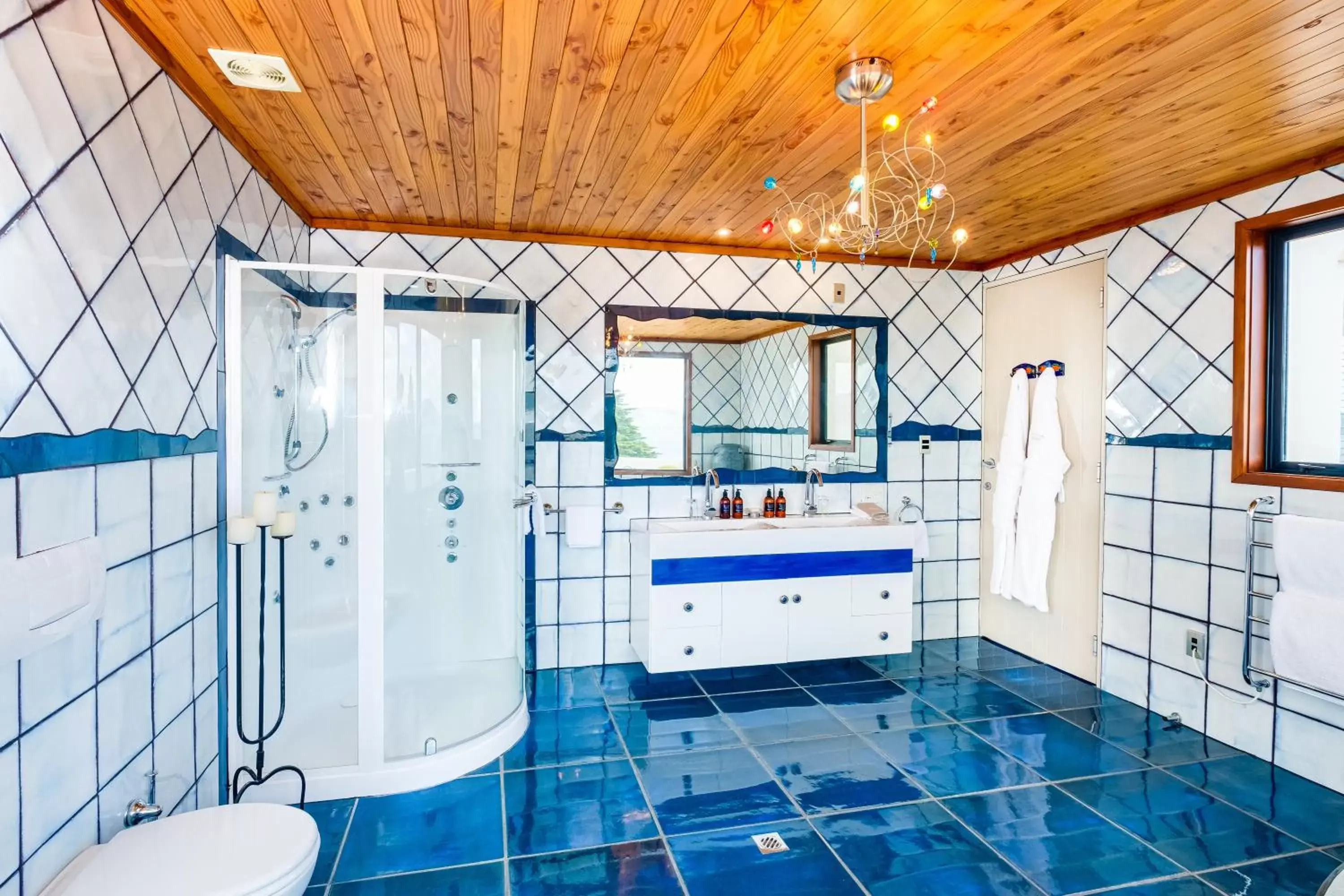 Bathroom, Swimming Pool in On The Point - Lake Rotorua