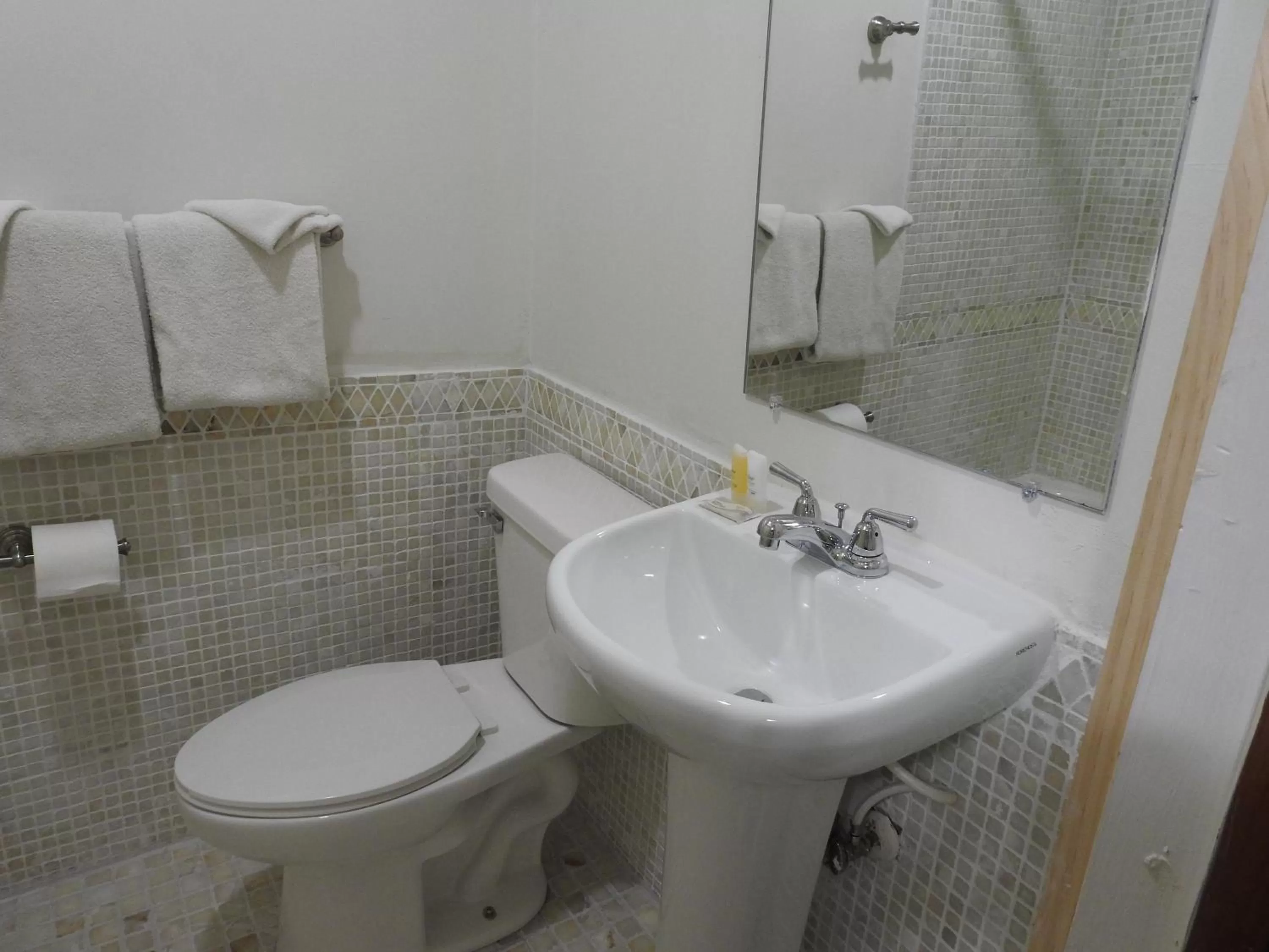 Toilet in Liberty Motel