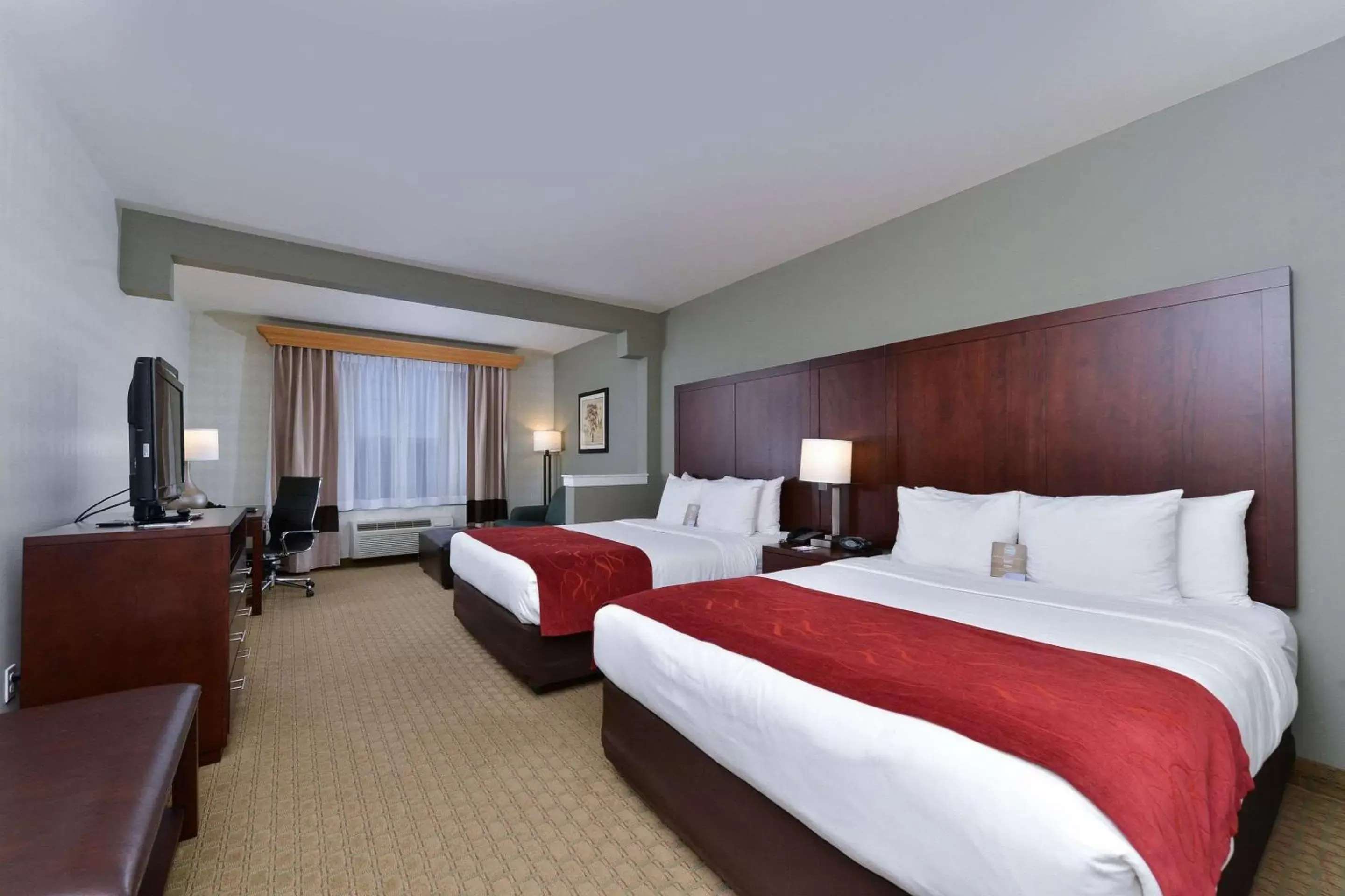Photo of the whole room, Bed in Comfort Suites Airport Tukwila Seattle