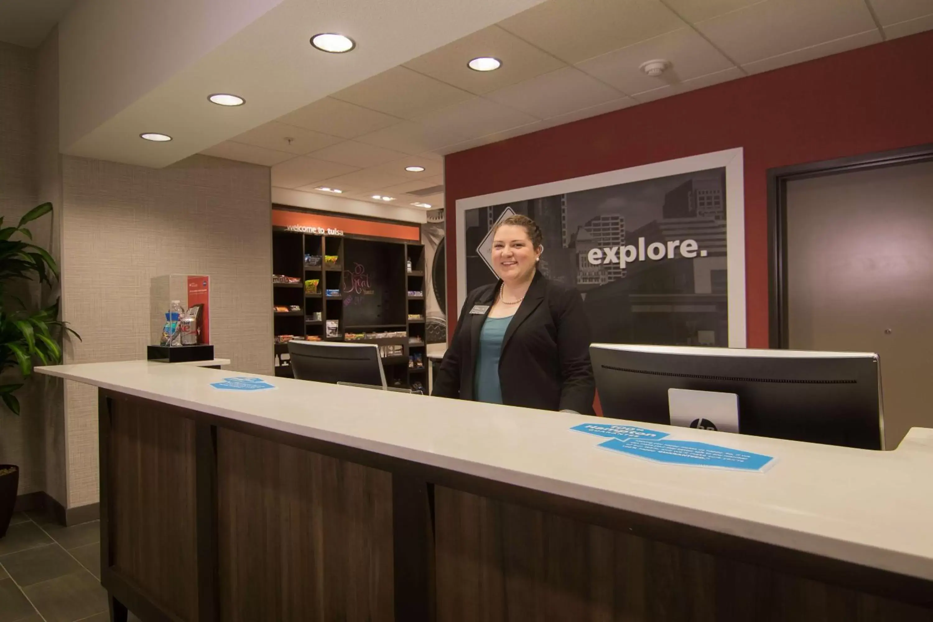 Lobby or reception in Hampton Inn & Suites Tulsa Downtown, Ok