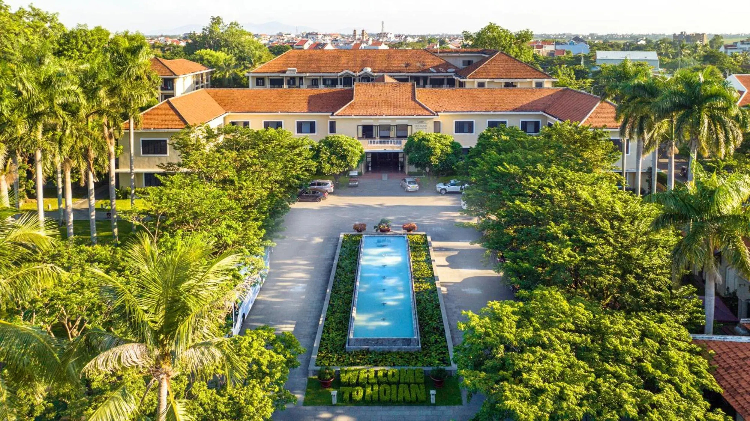 Facade/entrance, Bird's-eye View in HOI AN HISTORIC HOTEL