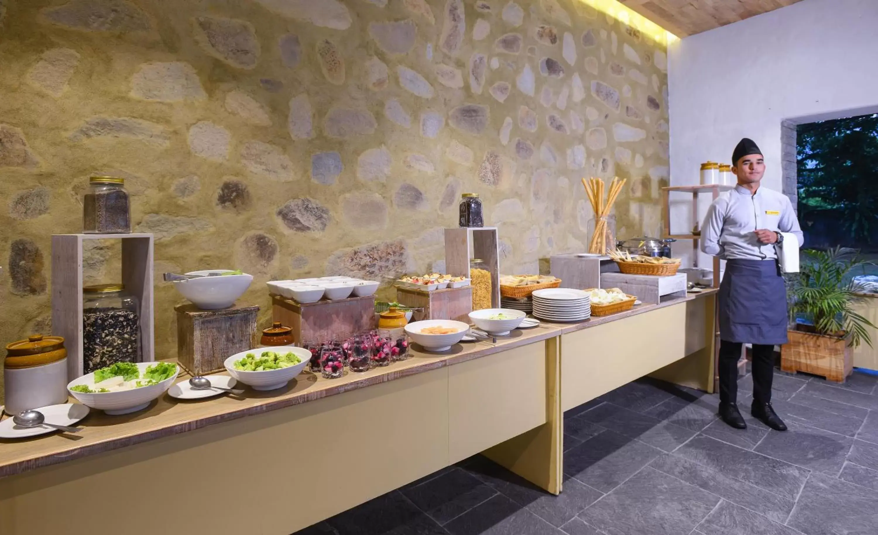 Buffet breakfast in Hotel Barahi Pokhara Buffet breakfast in Hotel Barahi Pokhara