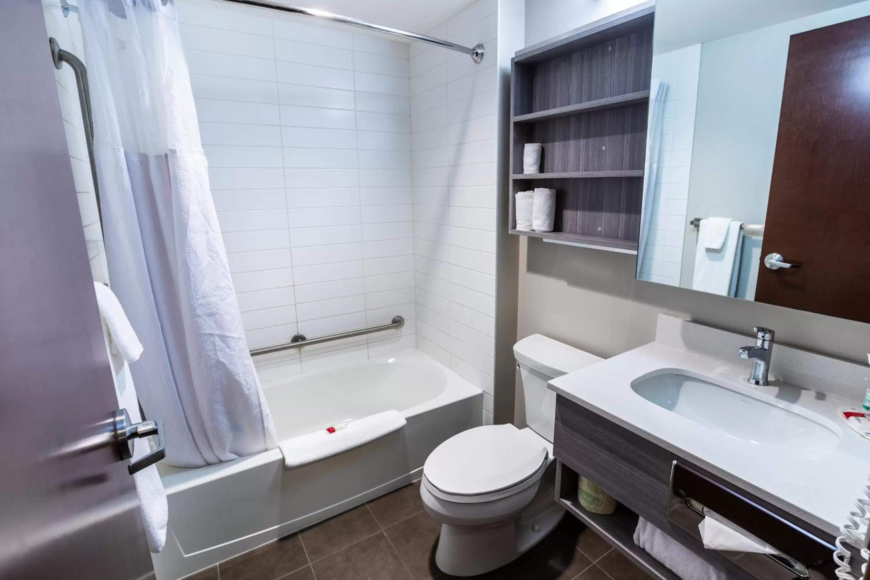 Bathroom in Microtel Inn & Suites by Wyndham Lloydminster