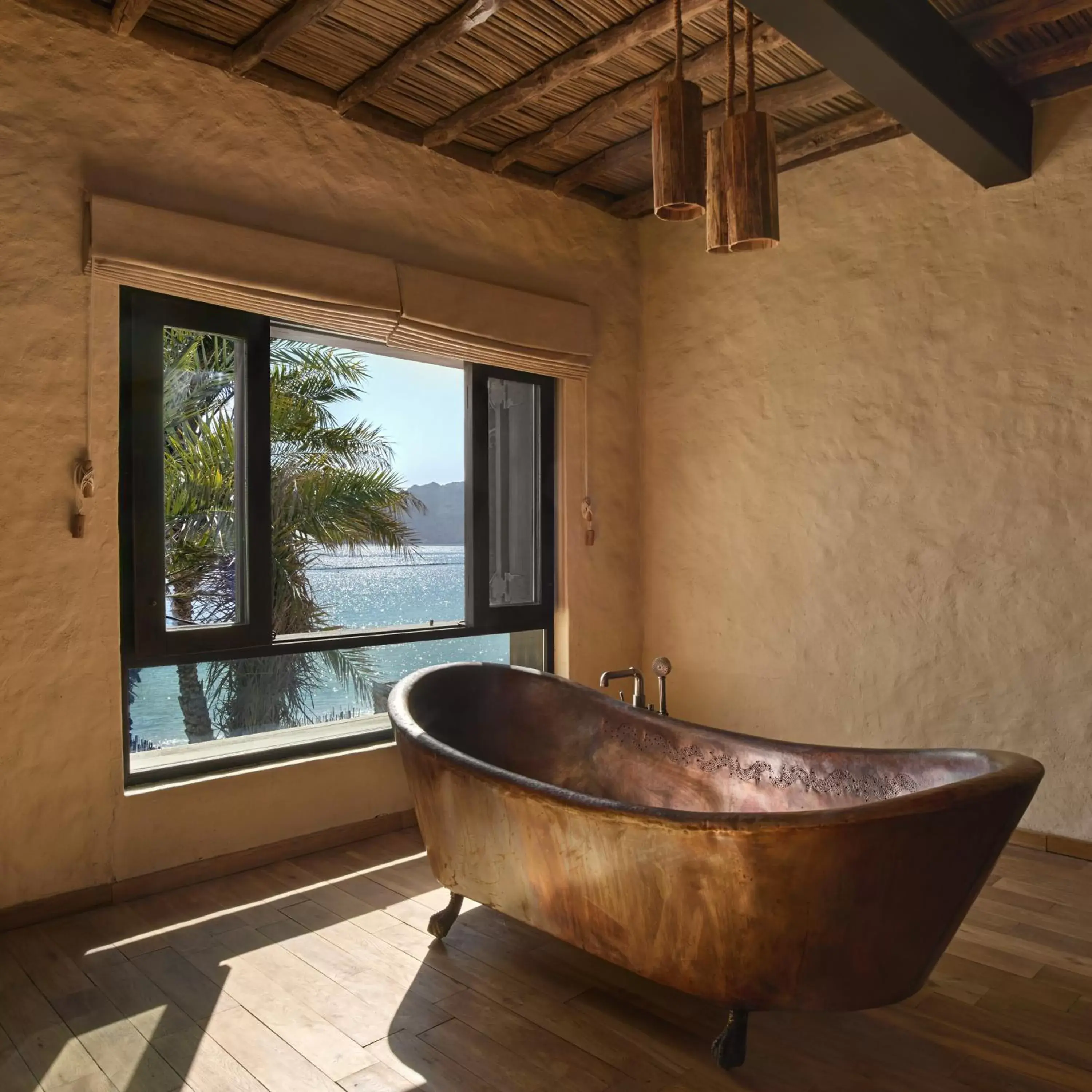 Bathroom in Six Senses Zighy Bay