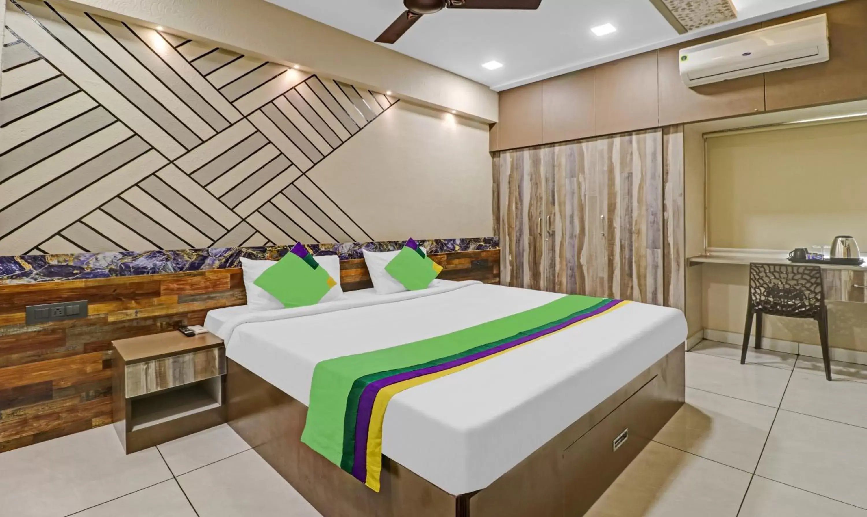 Bedroom, Bed in Treebo Seabreeze Comforts Bedroom, Bed in Treebo Seabreeze Comforts