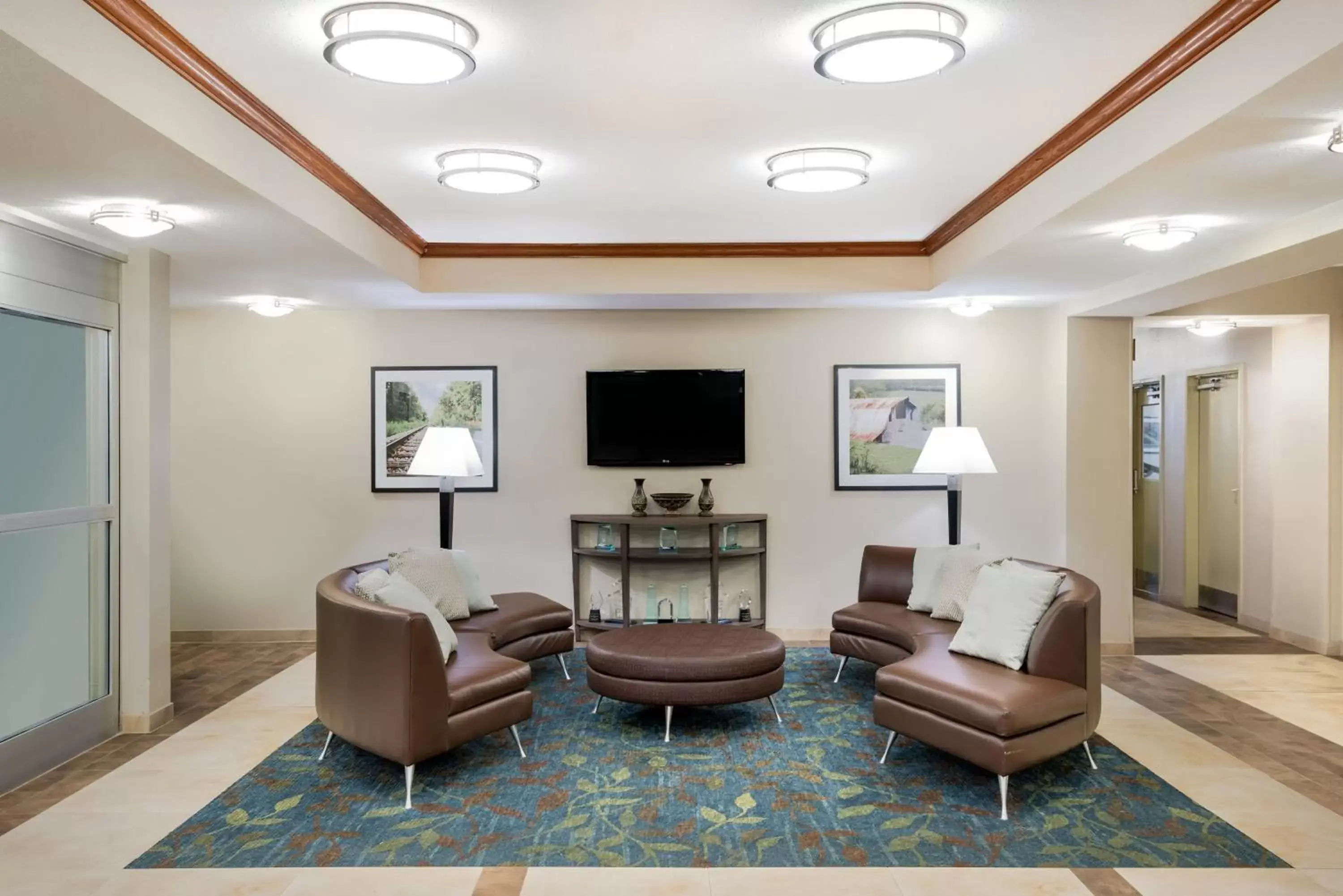 Property building, Seating Area in Candlewood Suites Rocky Mount, an IHG Hotel