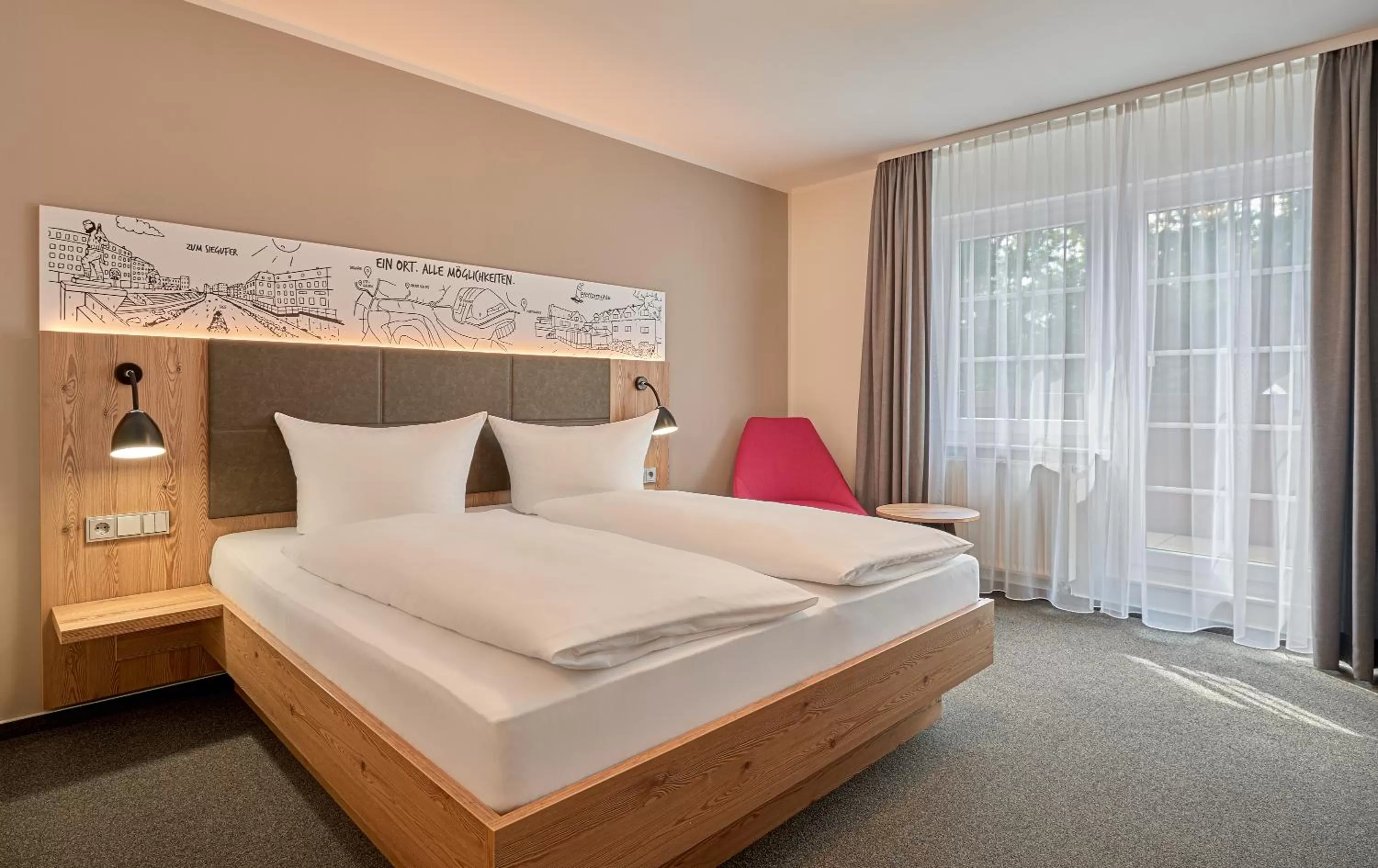 Photo of the whole room, Bed in Hotel Pfeffermühle