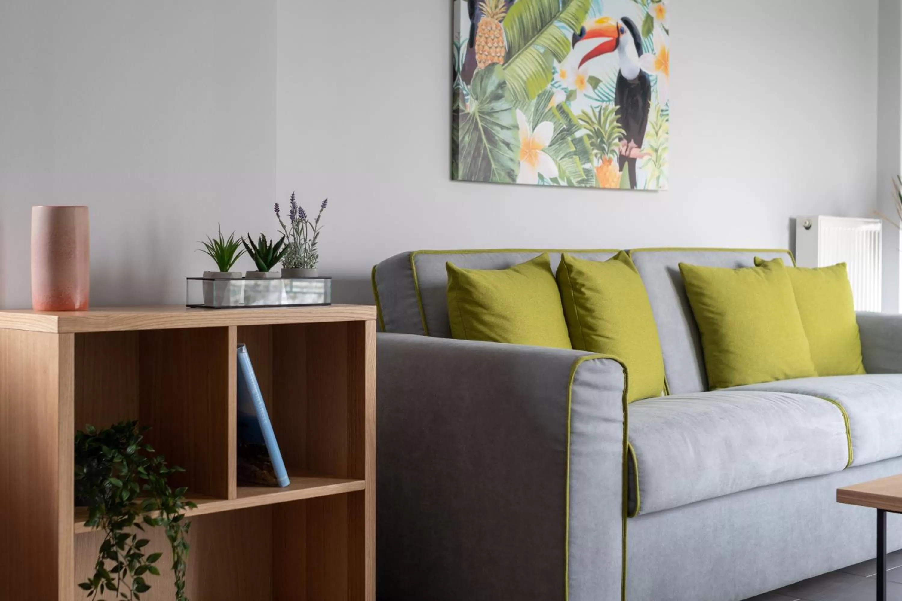 Living room in 12 Keys Athens Apartments