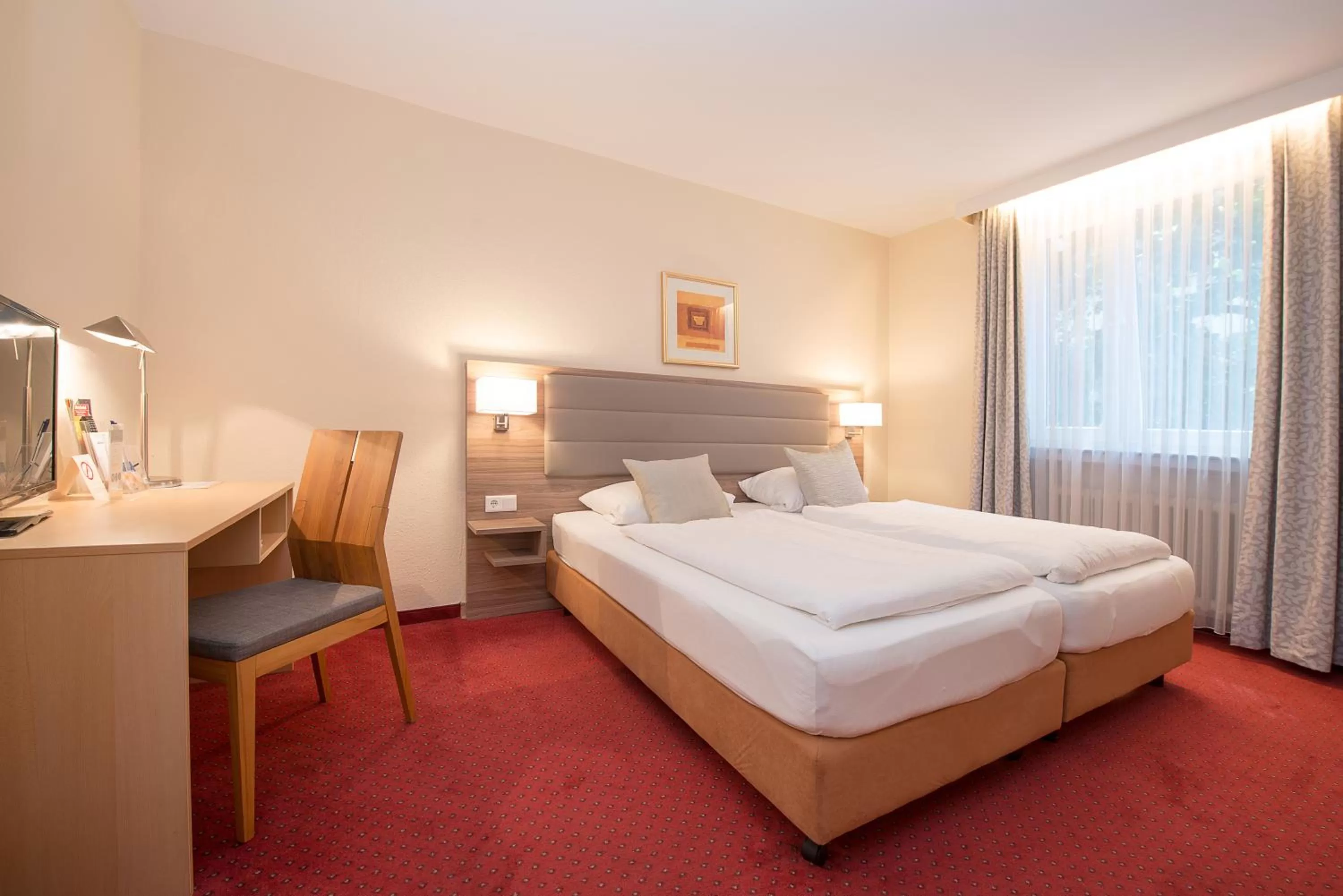 Photo of the whole room, Bed in Comfort Garni Stadtzentrum Hotel