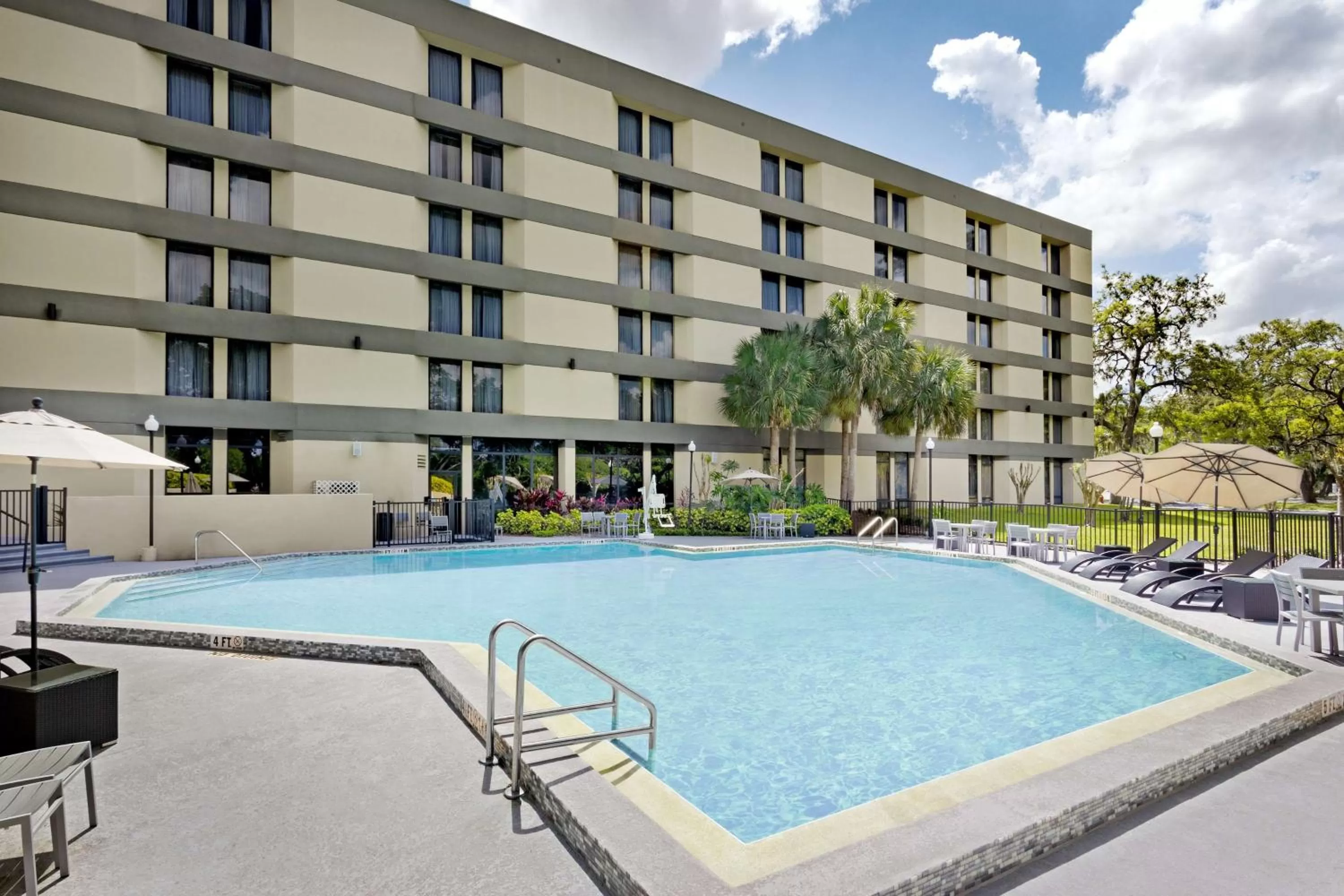 Pool view in DoubleTree by Hilton Orlando East - UCF Area