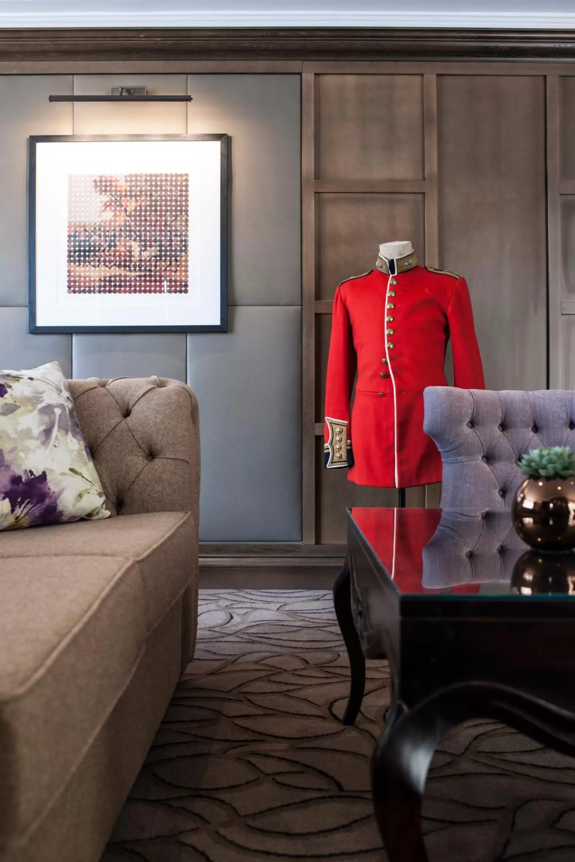 Decorative detail, Seating Area in Castle Hotel Windsor