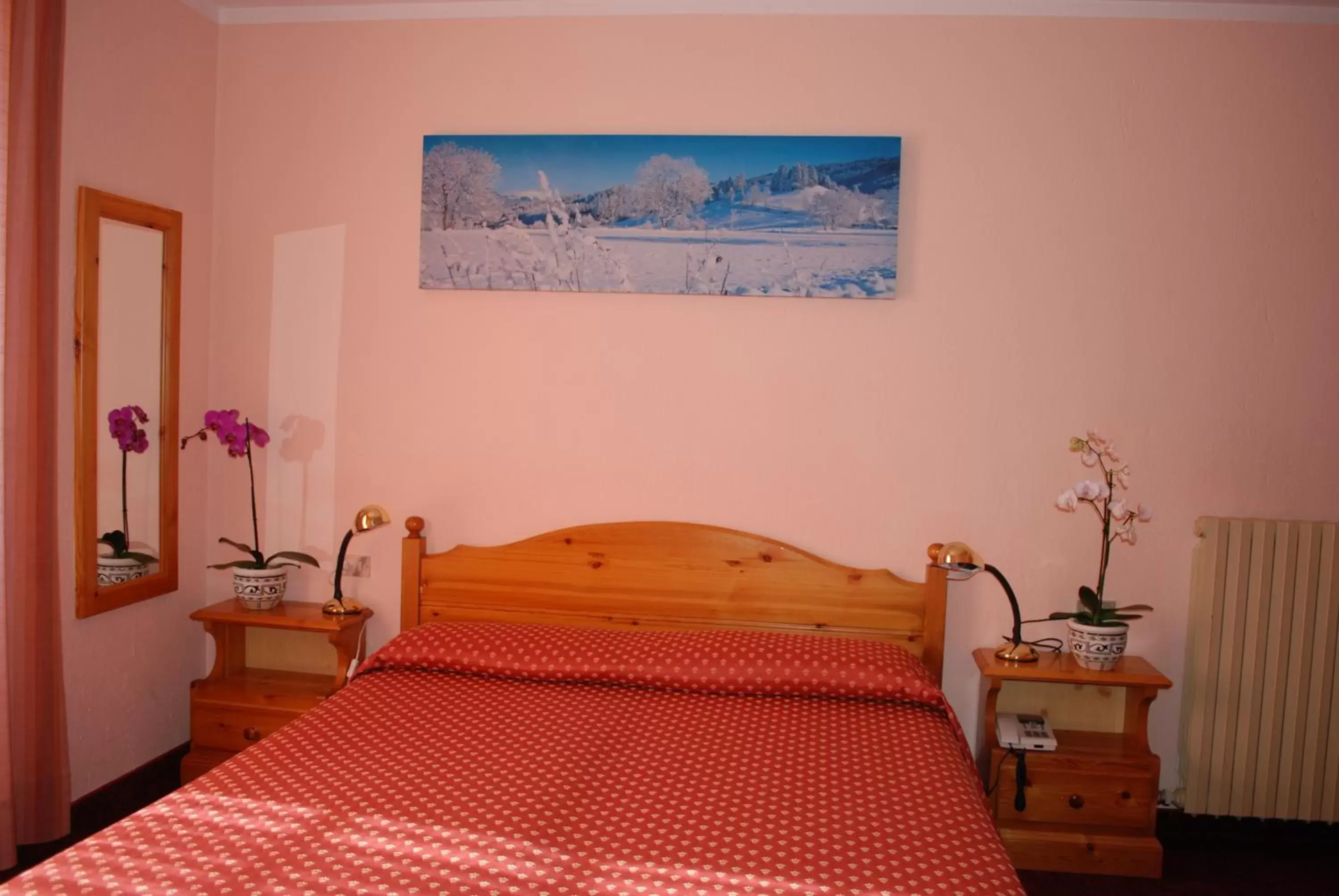 Bed in Hotel Des Glaciers