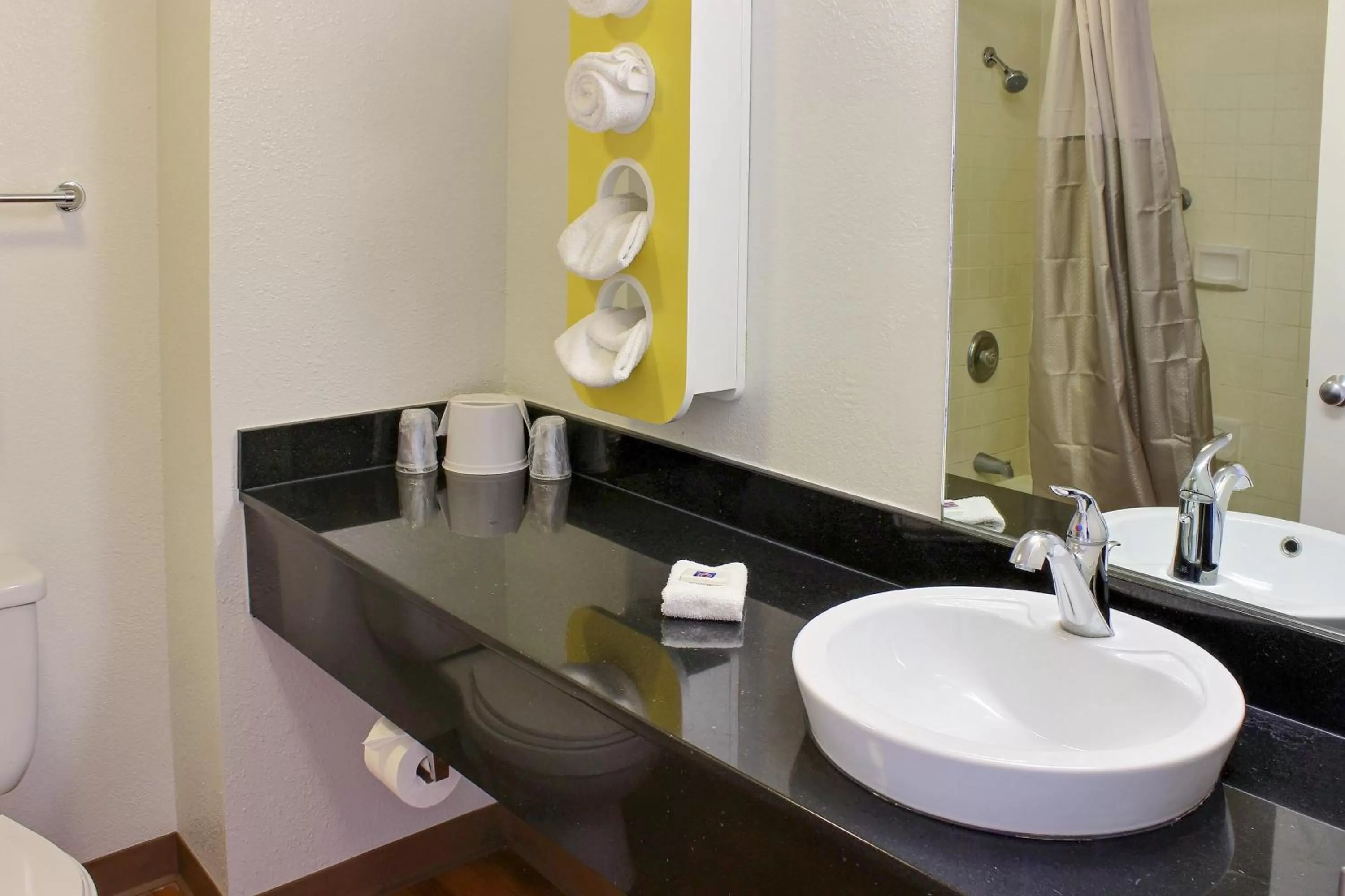 Bathroom in Motel 6 San Simeon, CA - Hearst Castle Area