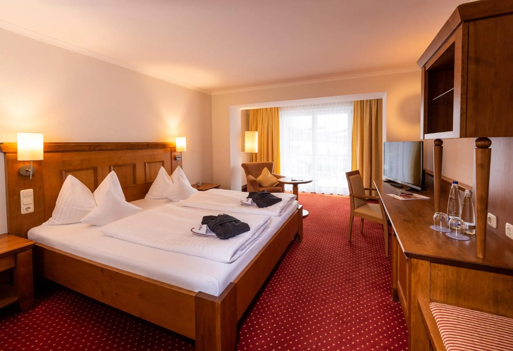 Photo of the whole room, Bed in Landhotel Postwirt