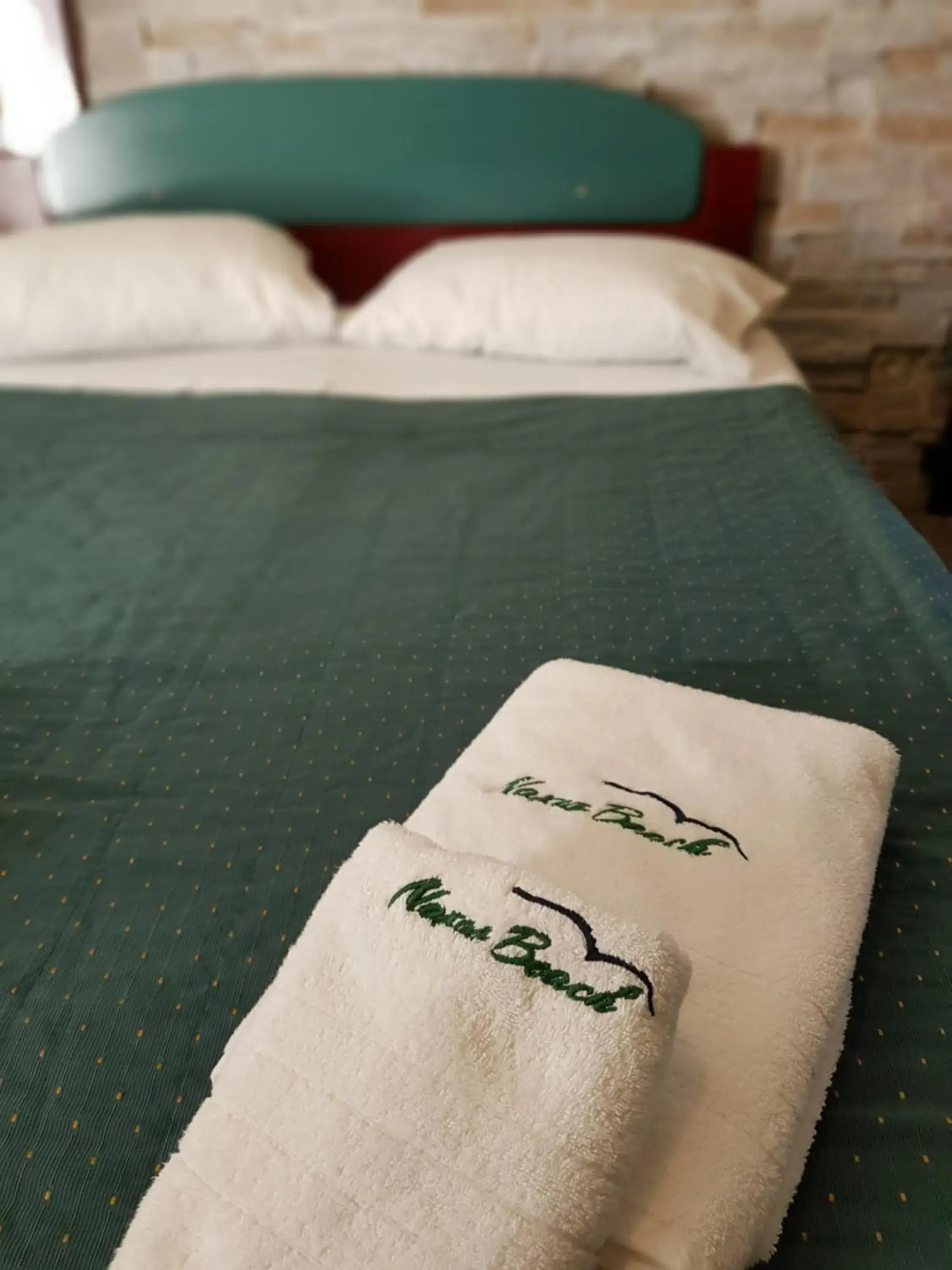 Bed, Logo/Certificate/Sign/Award in Naxos Beach Hotel