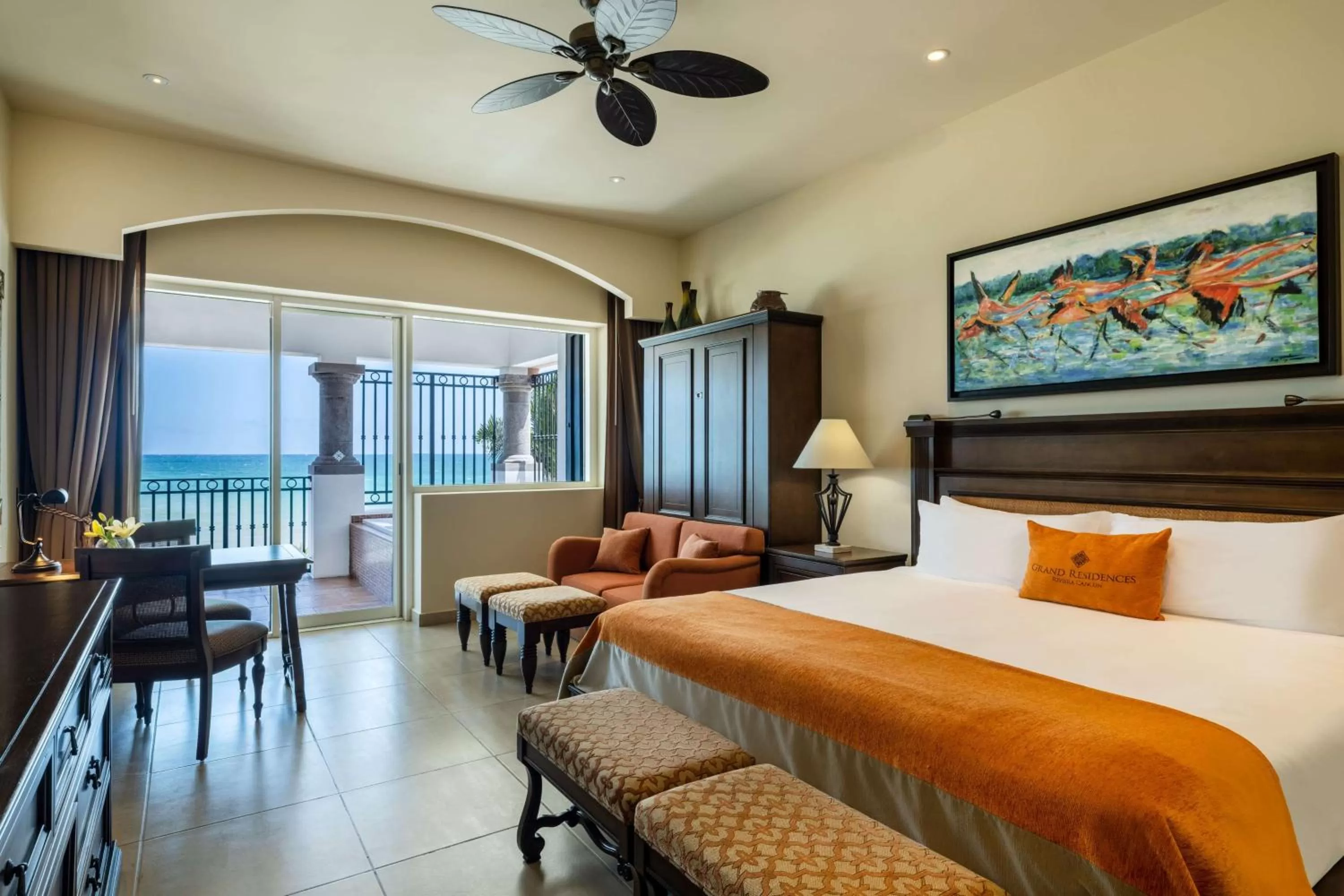 Bed in Grand Residences Riviera Cancun, All Inclusive