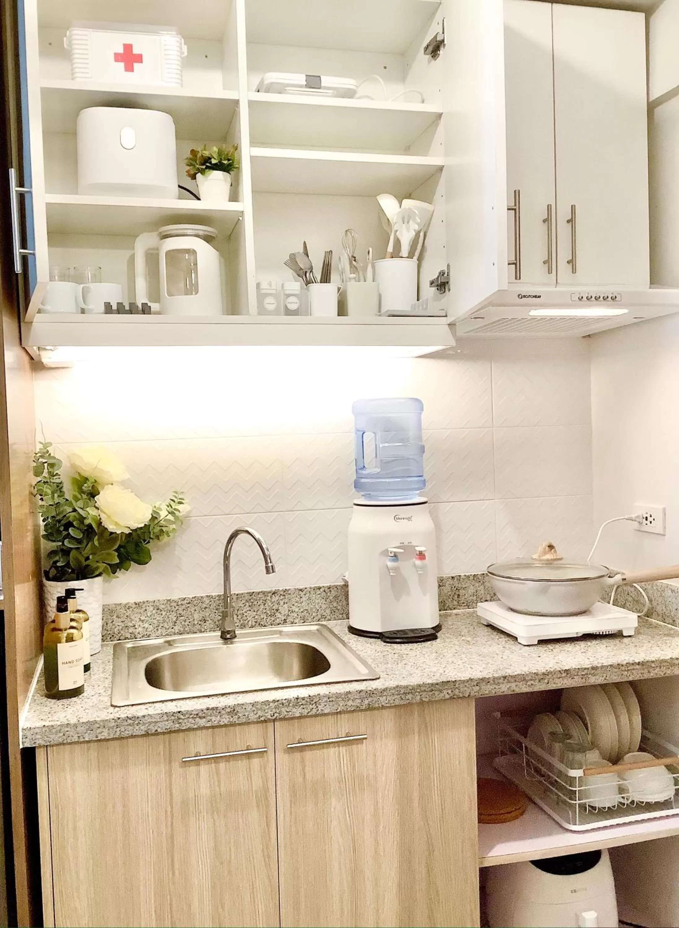 kitchen in AZRA Bacolod at Mesavirre Garden Residences