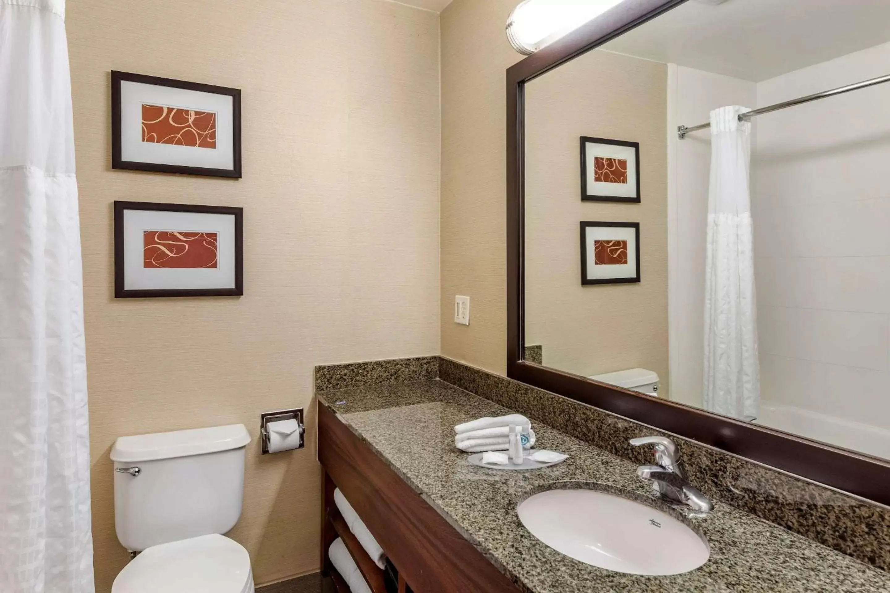 Photo of the whole room, Bathroom in Comfort Suites Near Six Flags Magic Mountain