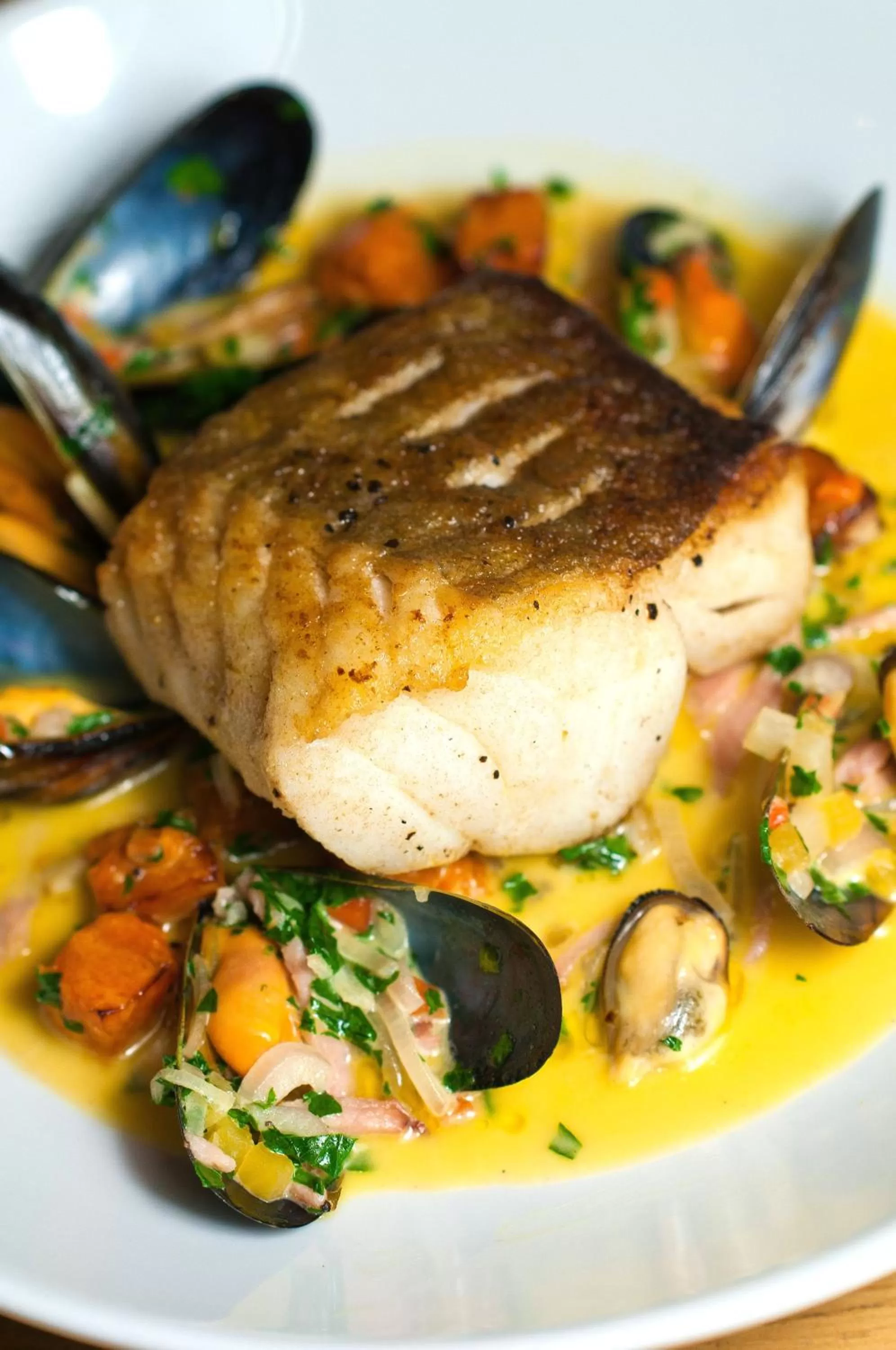 Food close-up in The Fenwick Steak & Seafood Pub