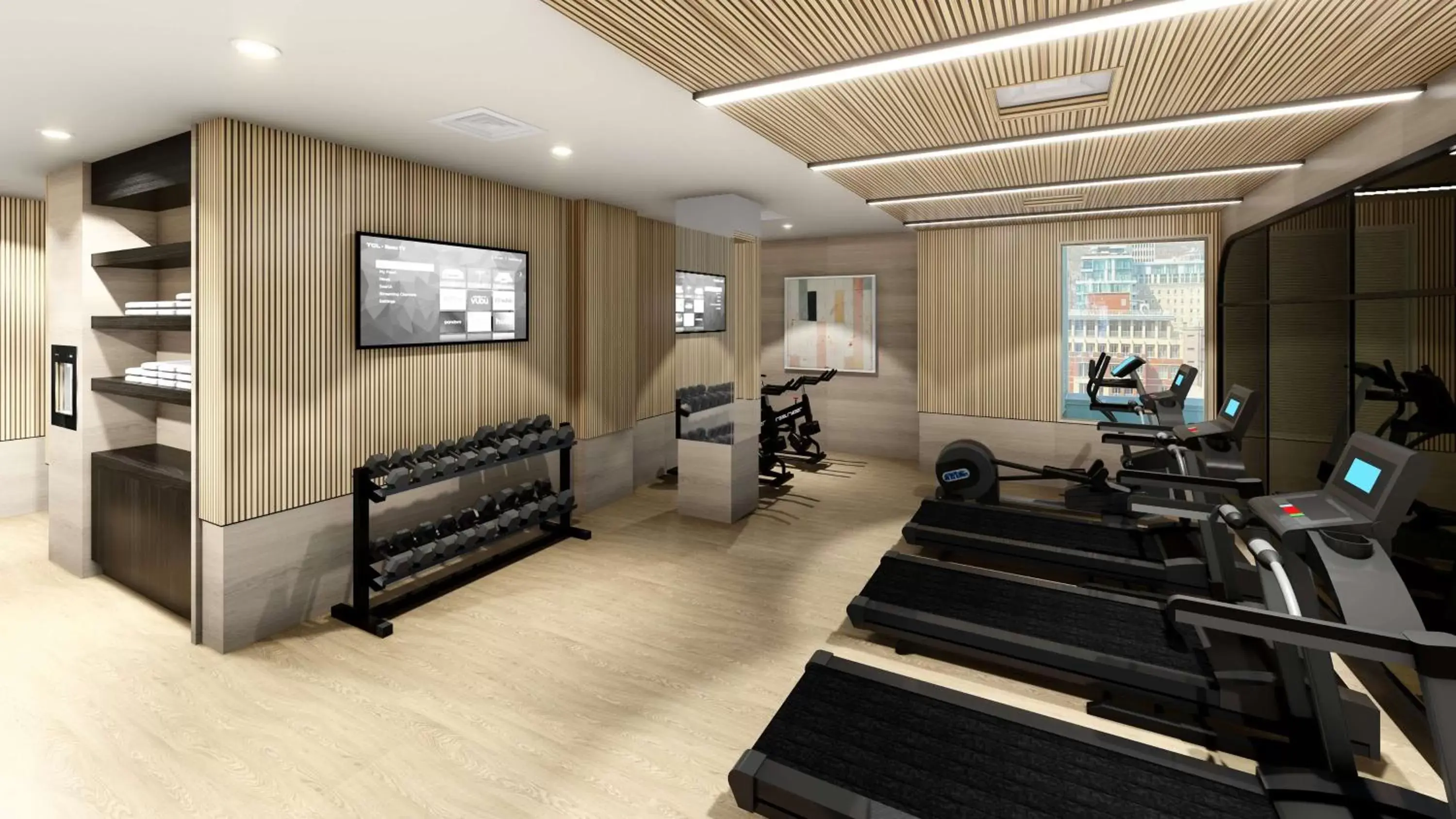 Fitness centre/facilities, Seating Area in Vogue Hotel Montreal Downtown, Curio Collection by Hilton