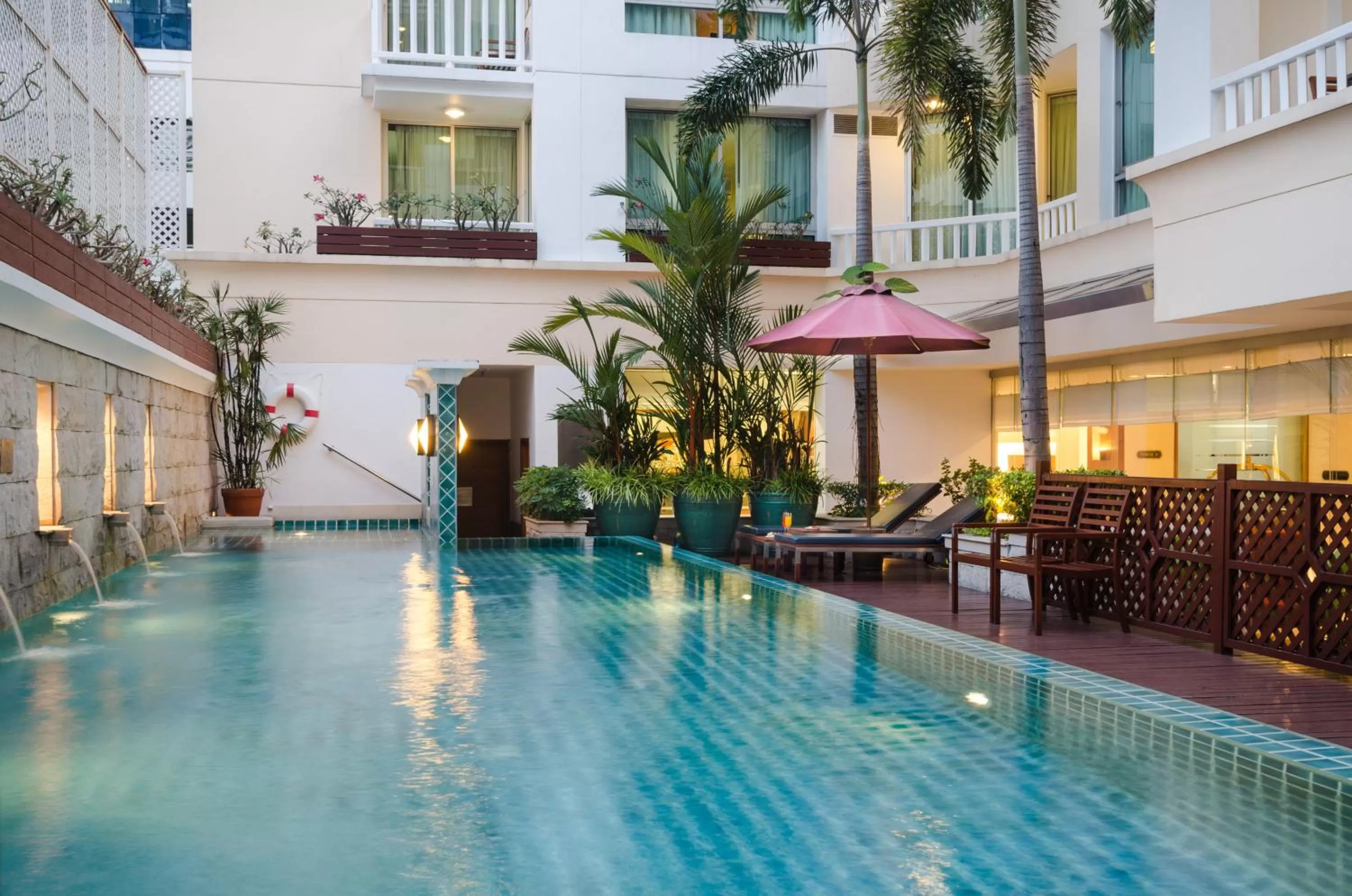 Swimming pool in AT EASE saladaeng by AETAS