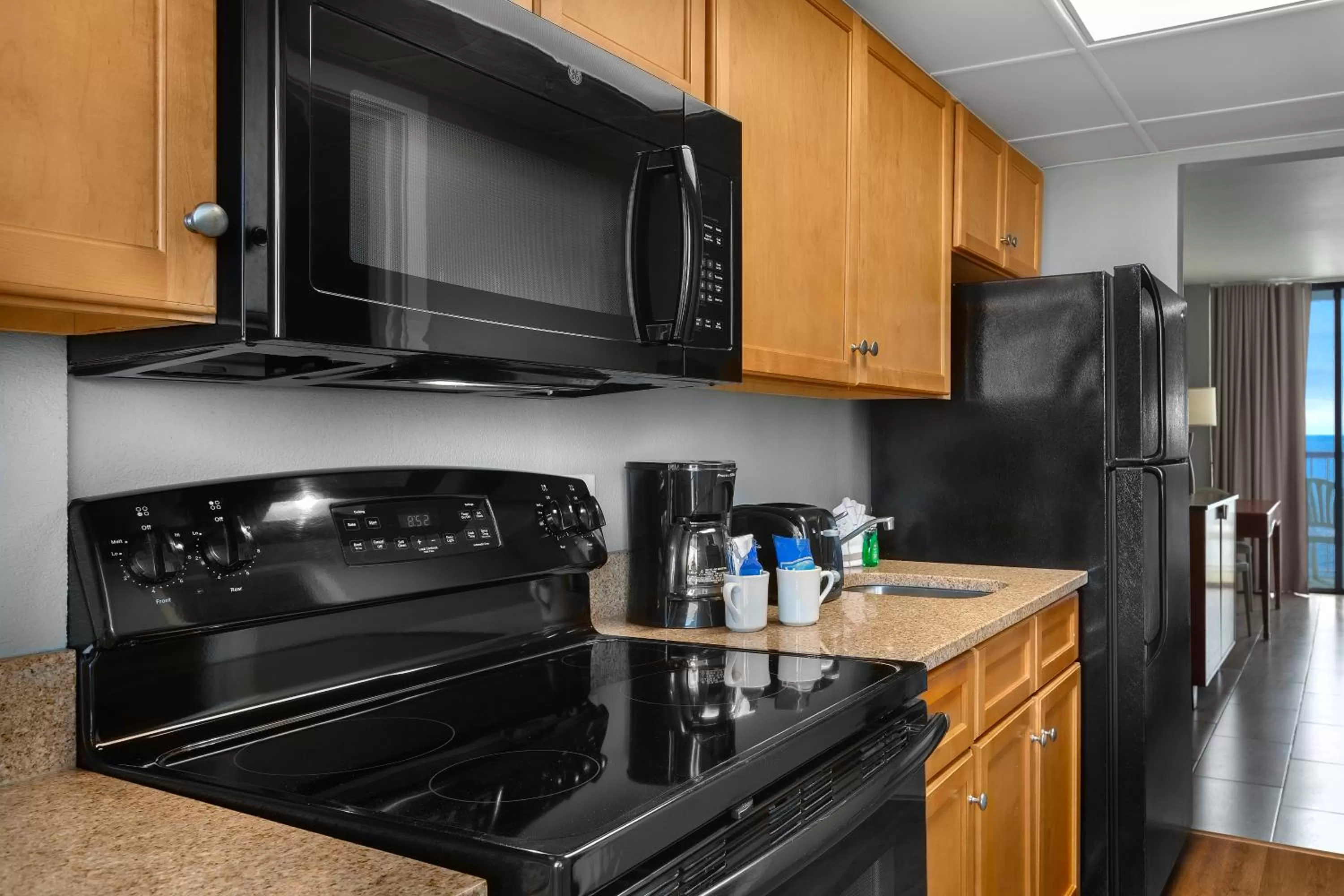 kitchen in Crown Reef Beach Resort and Waterpark