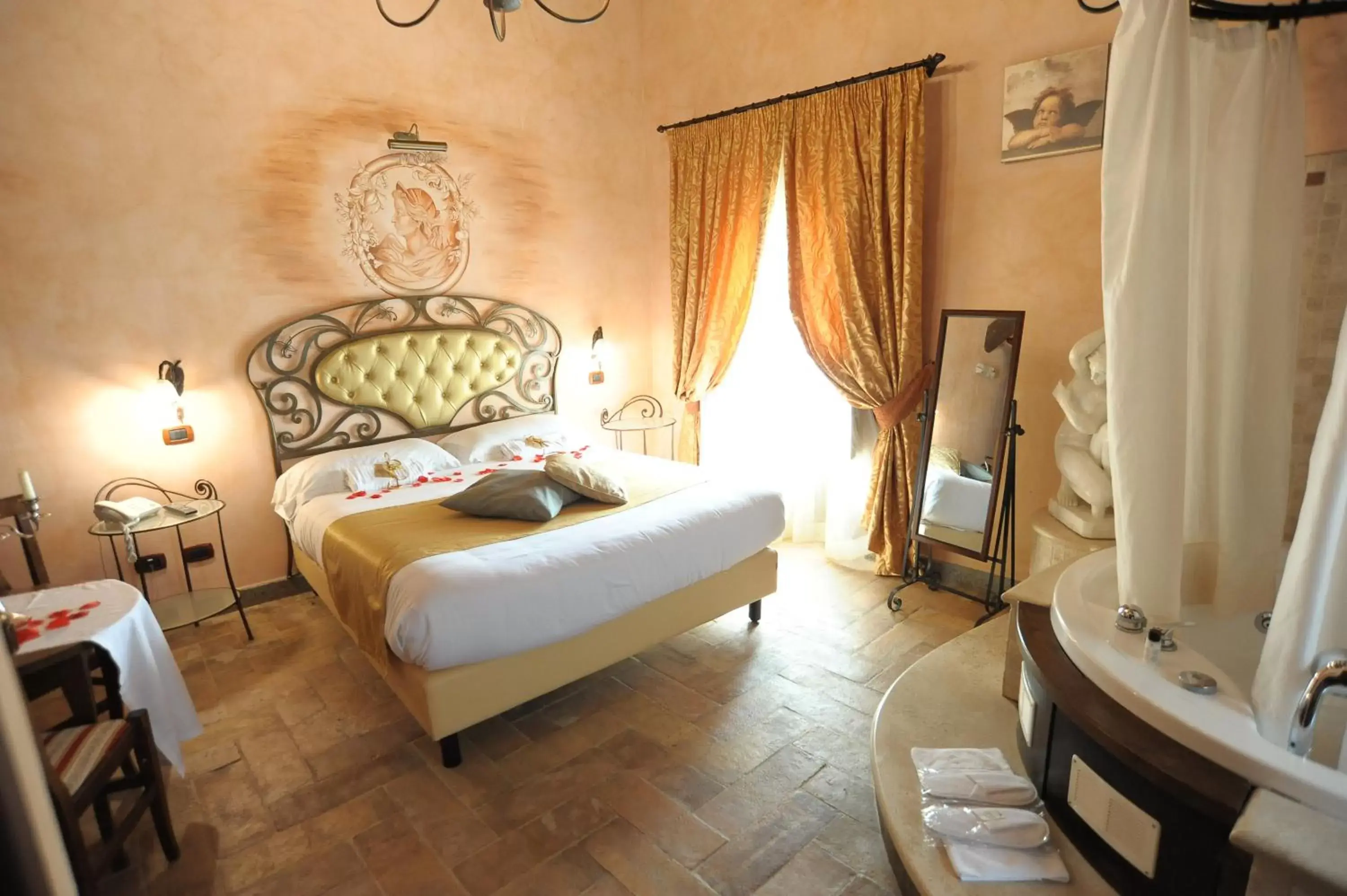 Bed in Relais Castrum Boccea