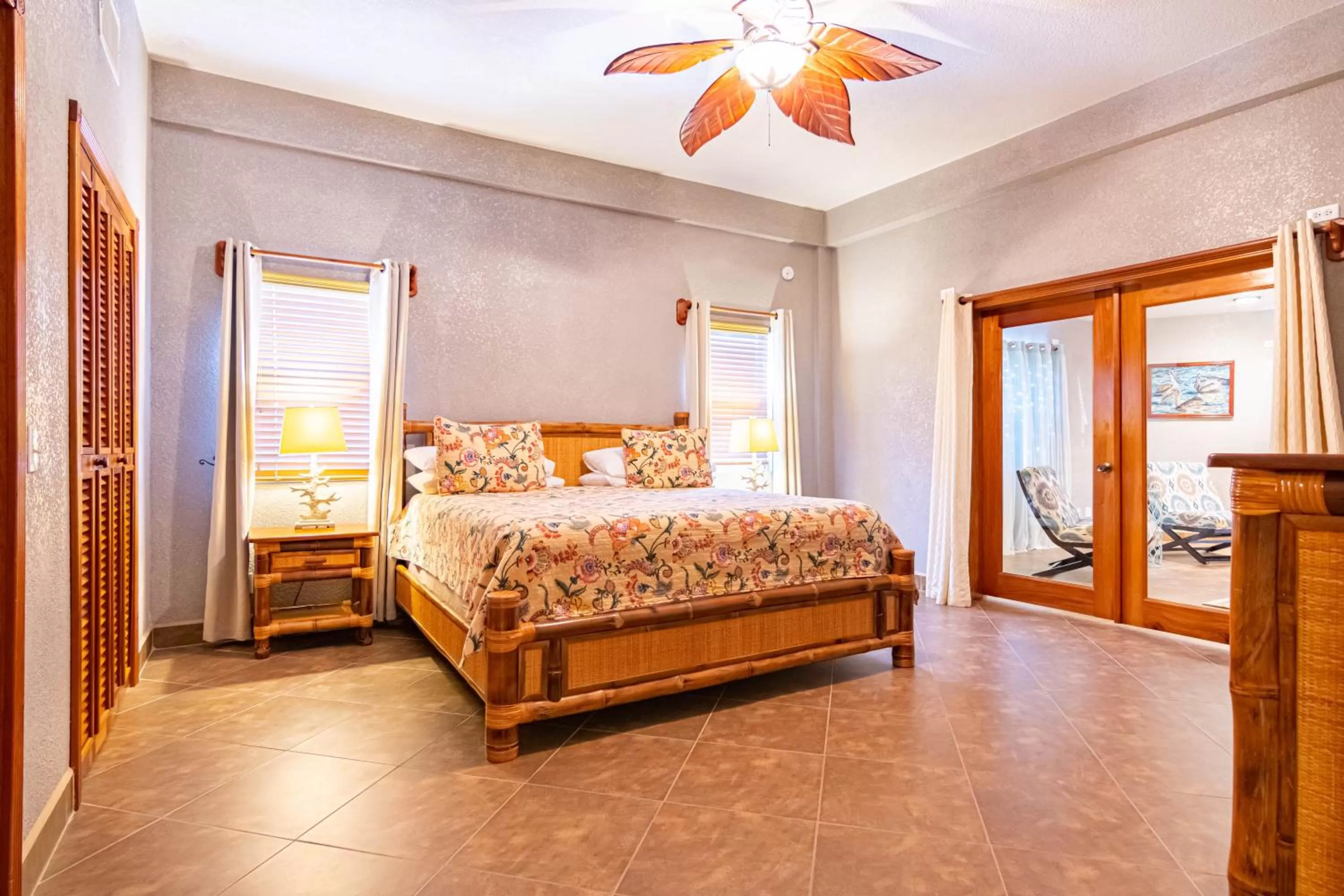 Bed in Lighthouse Beach Villas