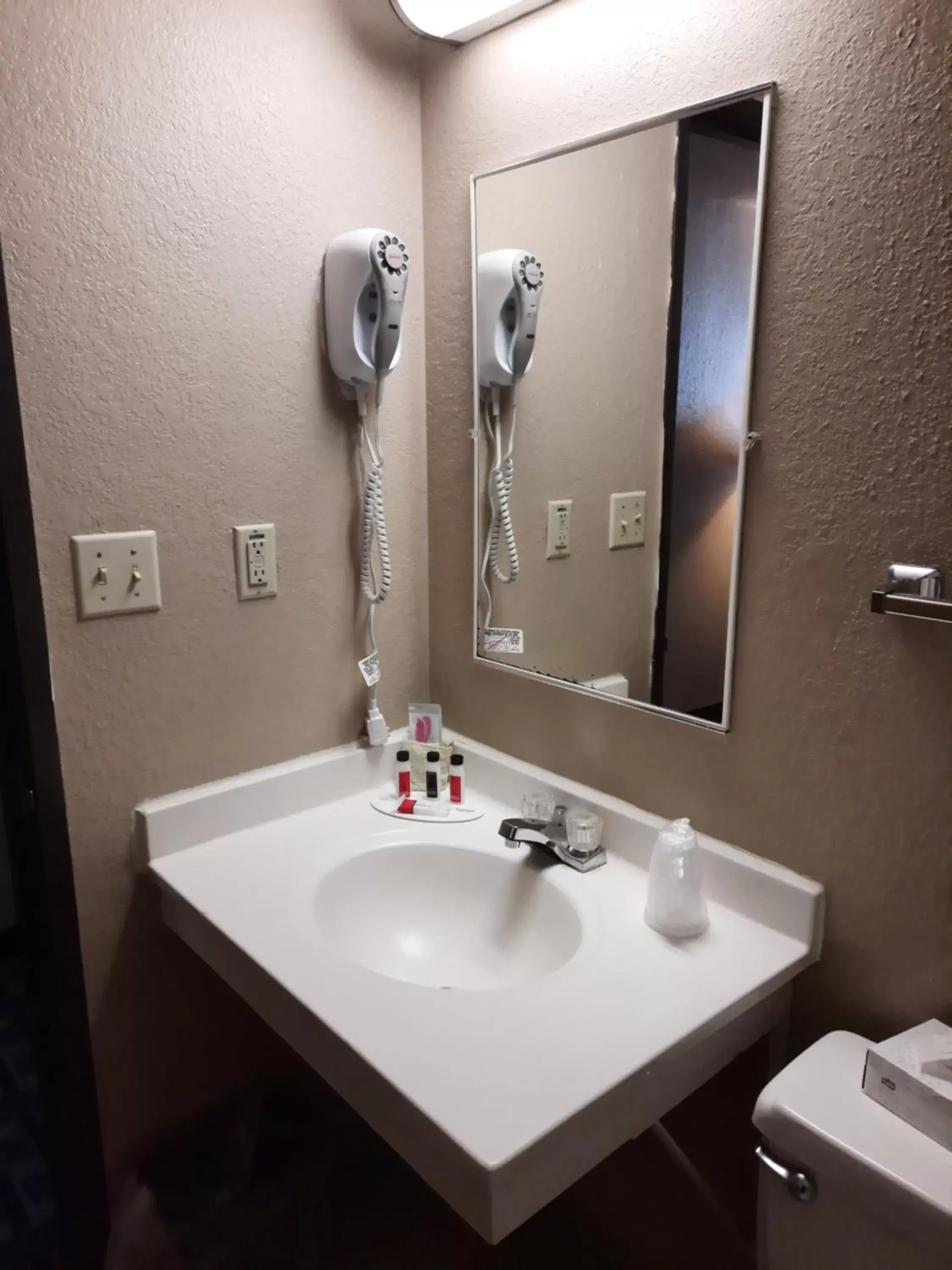 Bathroom in Super 8 by Wyndham Watertown