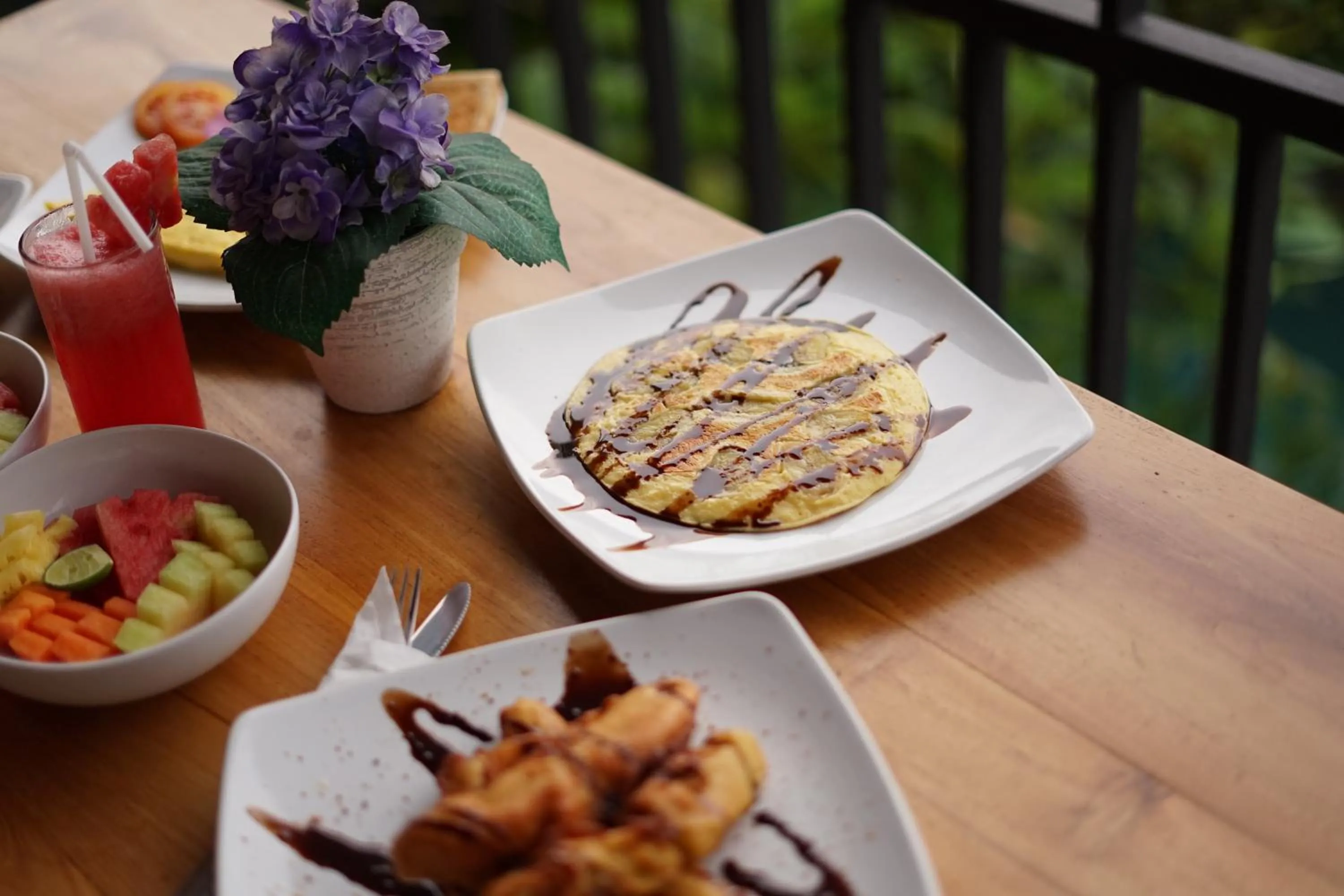 Breakfast in Dewi Sri Private Villa