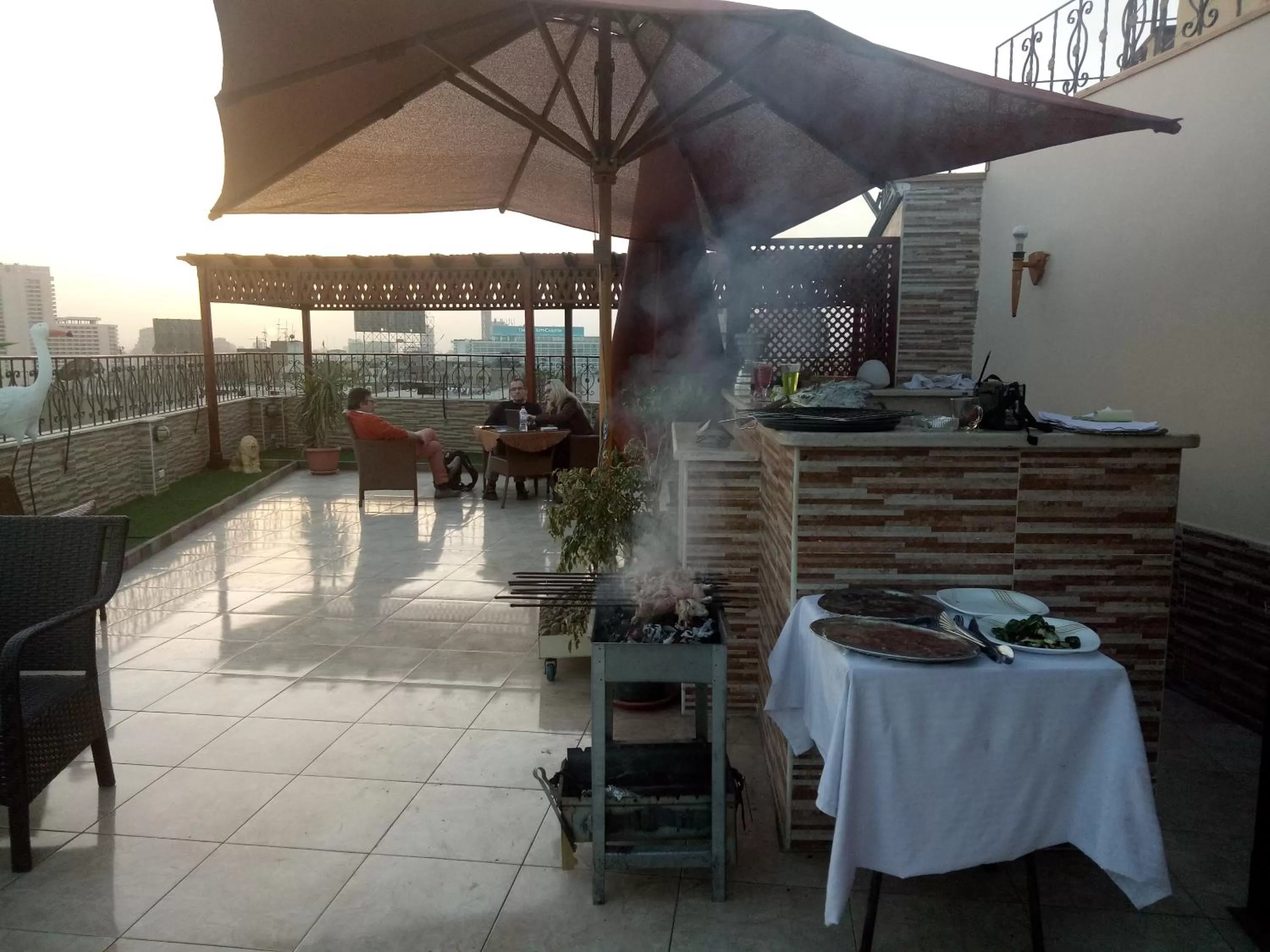 BBQ facilities in Amin Hotel