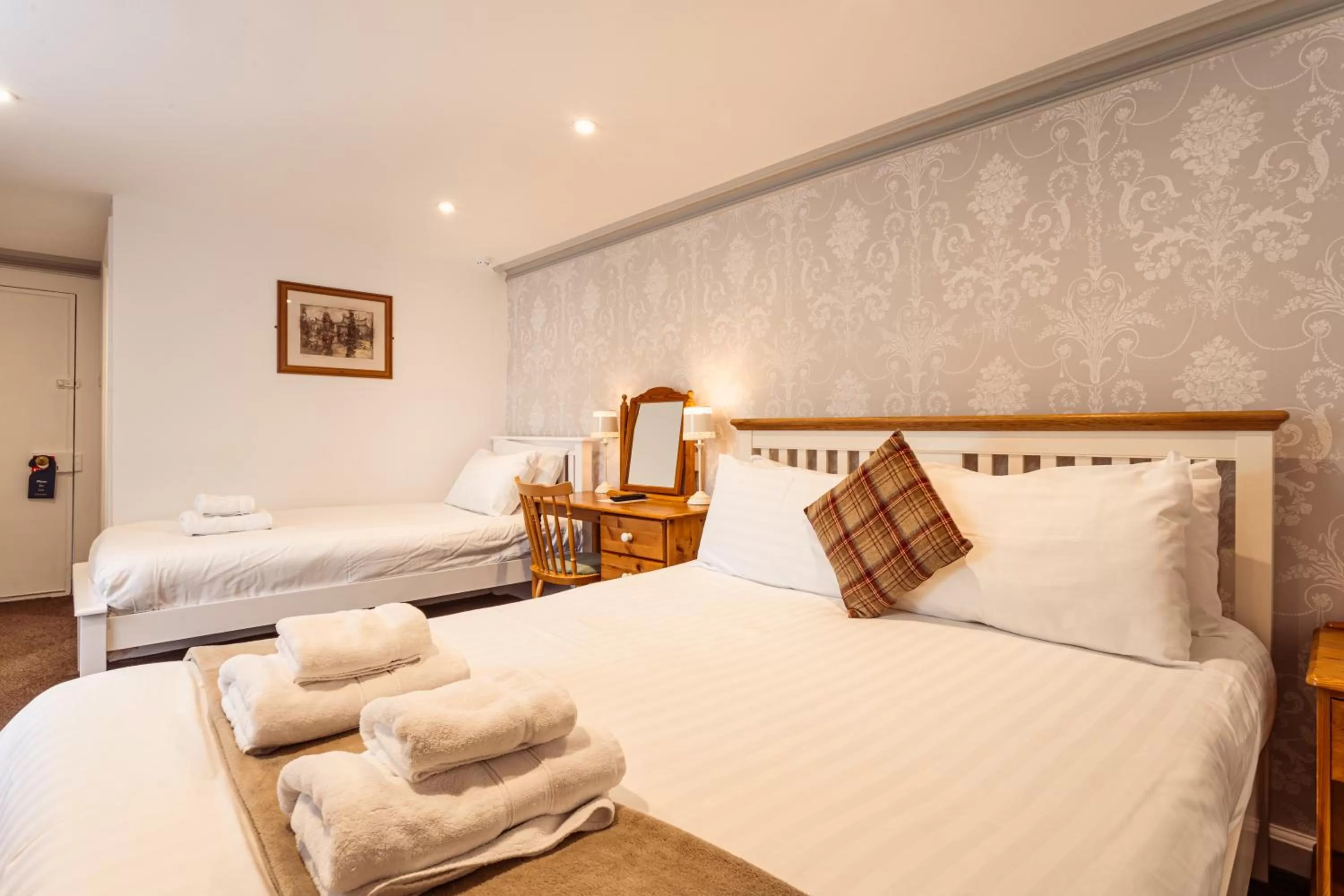 Bed in Manor House Hotel Holy Island