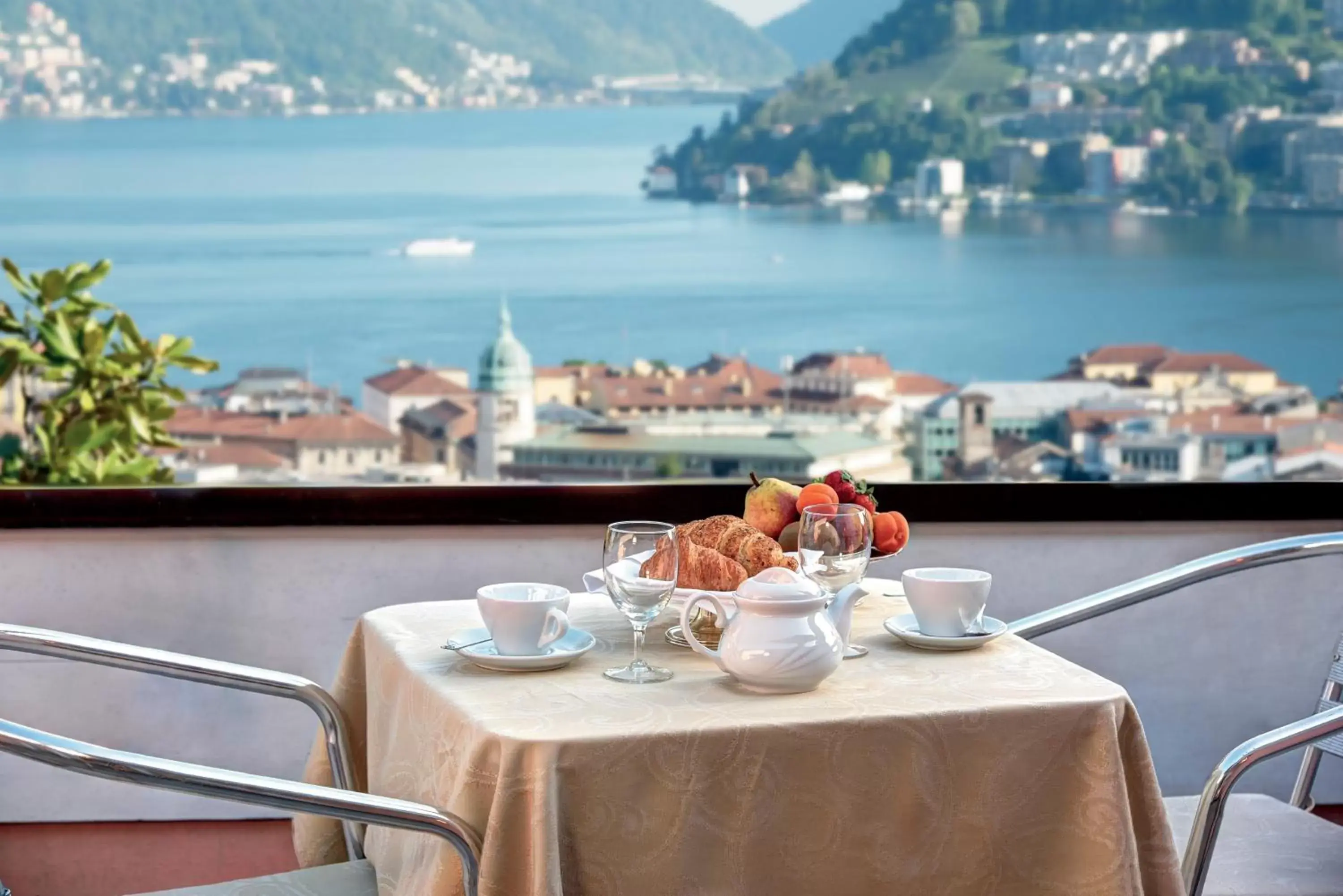 Balcony/Terrace in Villa Sassa Hotel, Residence & Spa - Ticino Hotels Group